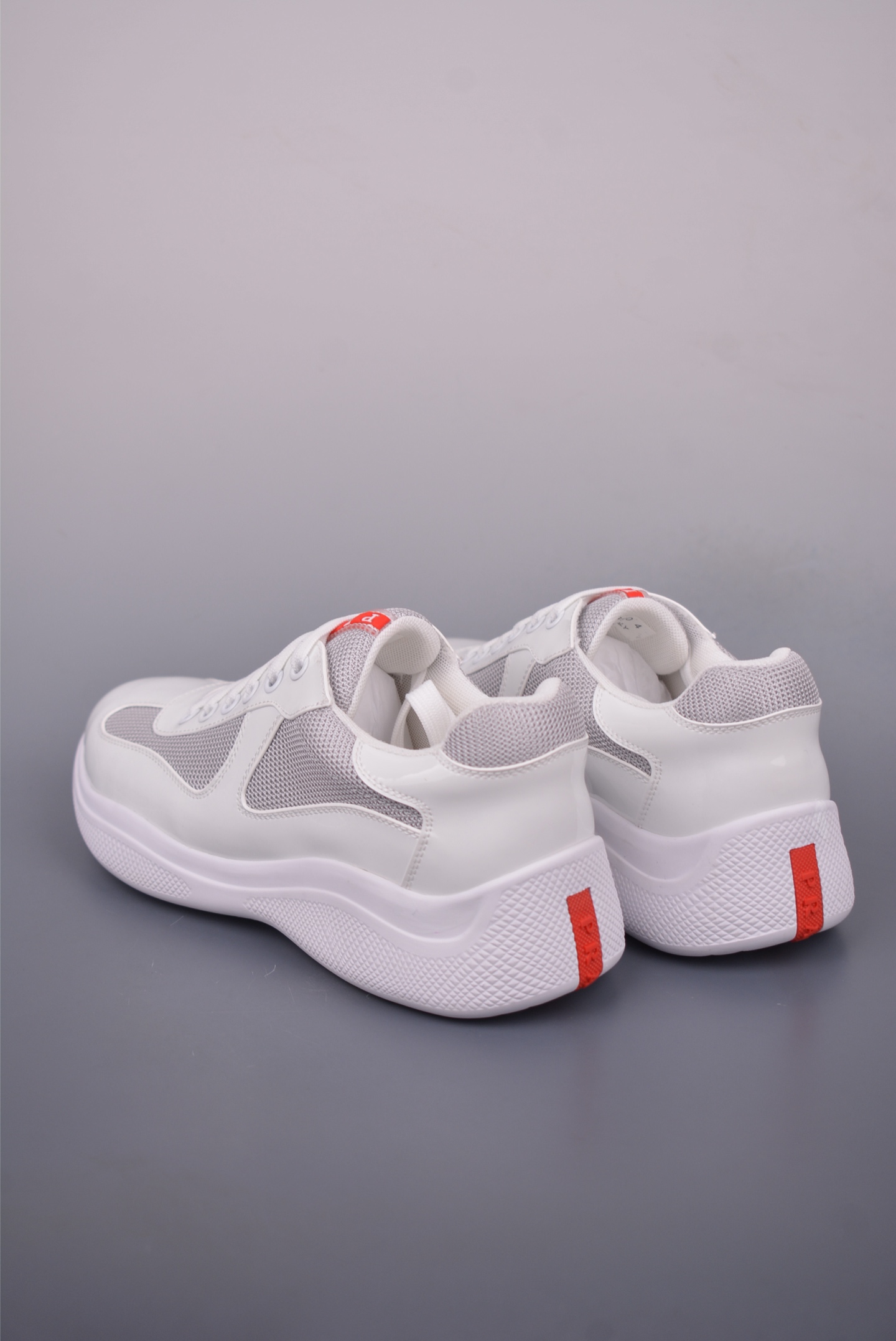Prada Trainer Sneakers in White Leather and Mesh - Comfortable Style 2 i1750031329889 4214 0 1