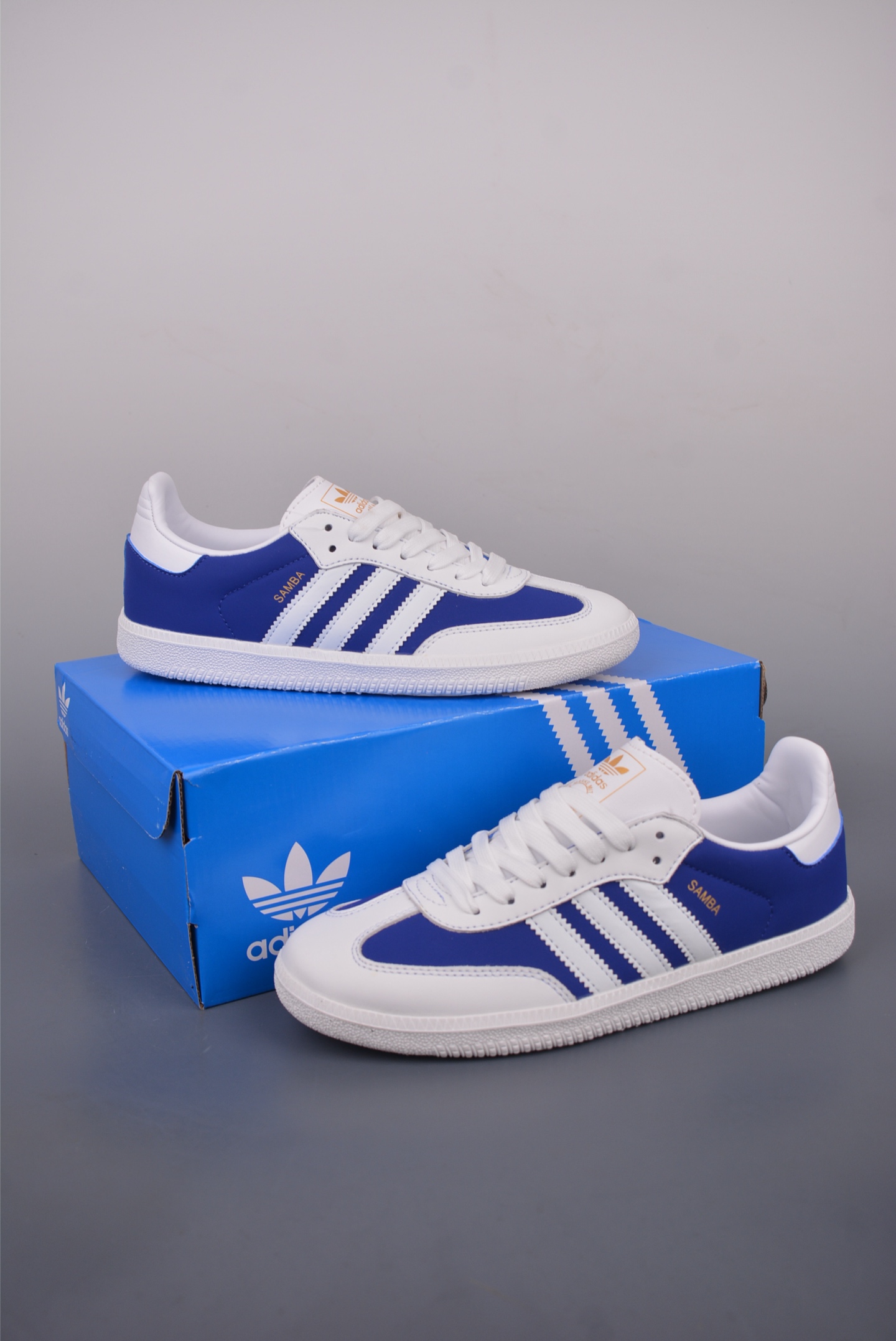 Adidas Samba OG Casual Shoes Sneakers White Blue JI3203333 6 i1750103214245 266 0 4