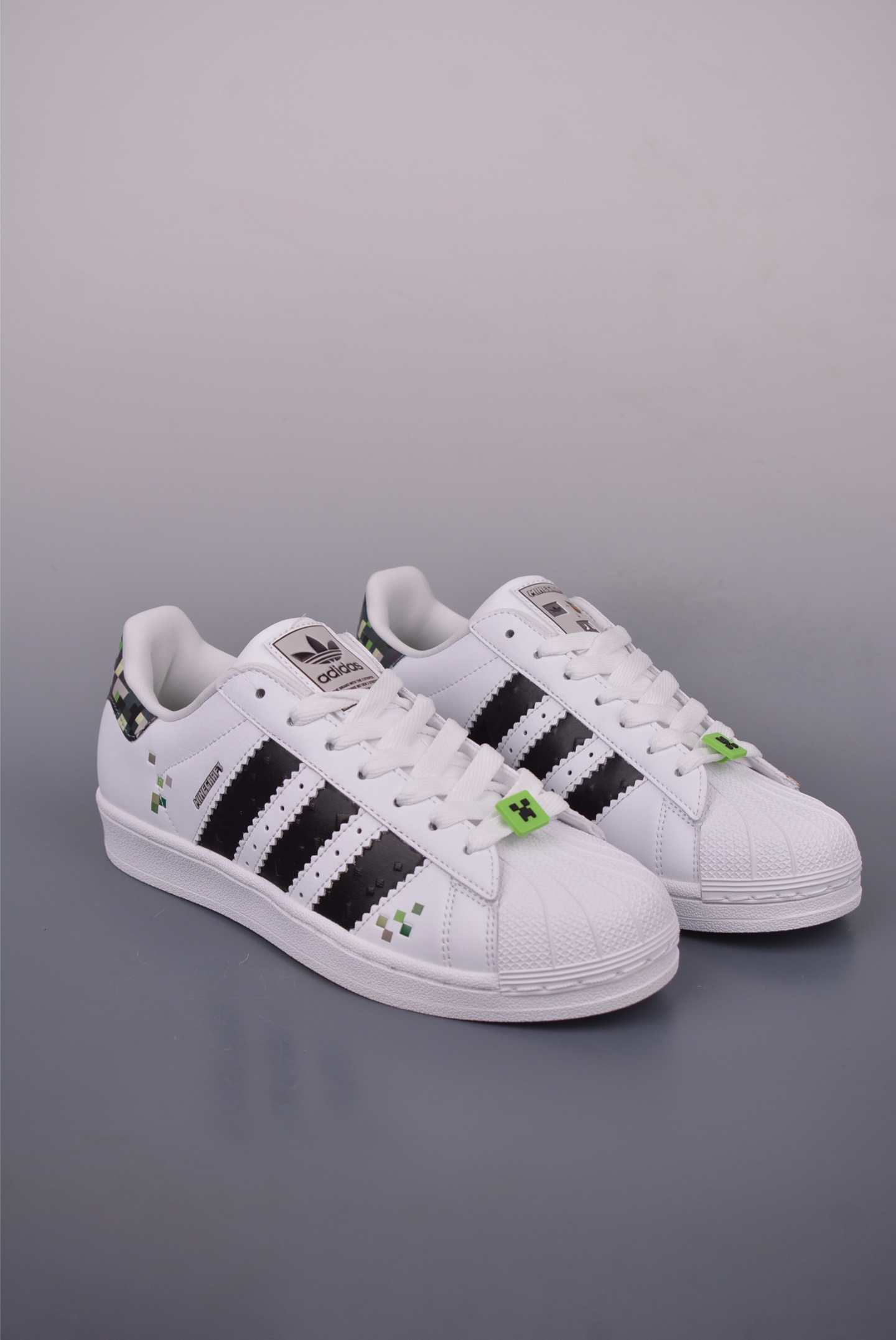 Adidas Originals Superstar 2.0 Minecraft Edition White Leather Sneakers 2 i1750104185206 3616 0 0