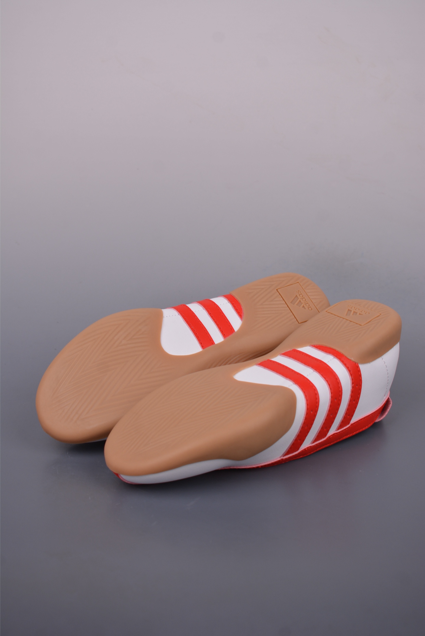 Adidas Taekwondo MEI White/Red Ballet-Style Sneakers - Laceless, Comfortable 3 i1750104225411 3201 0 2