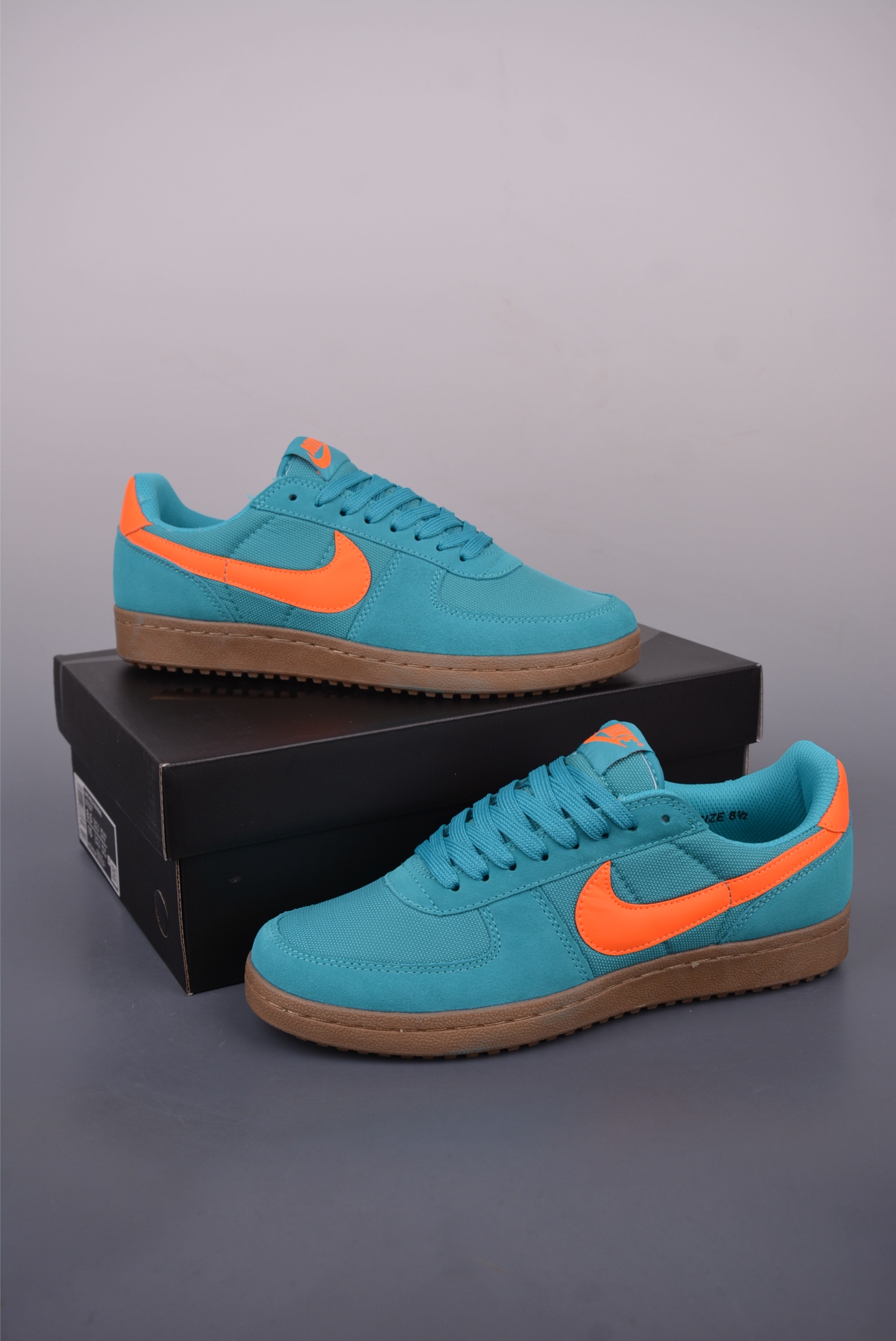 Nike Field General 82: Retro Low-Top Sneakers - Turquoise, Orange - Versatile Style 5 i1750111451449 9470 0 4