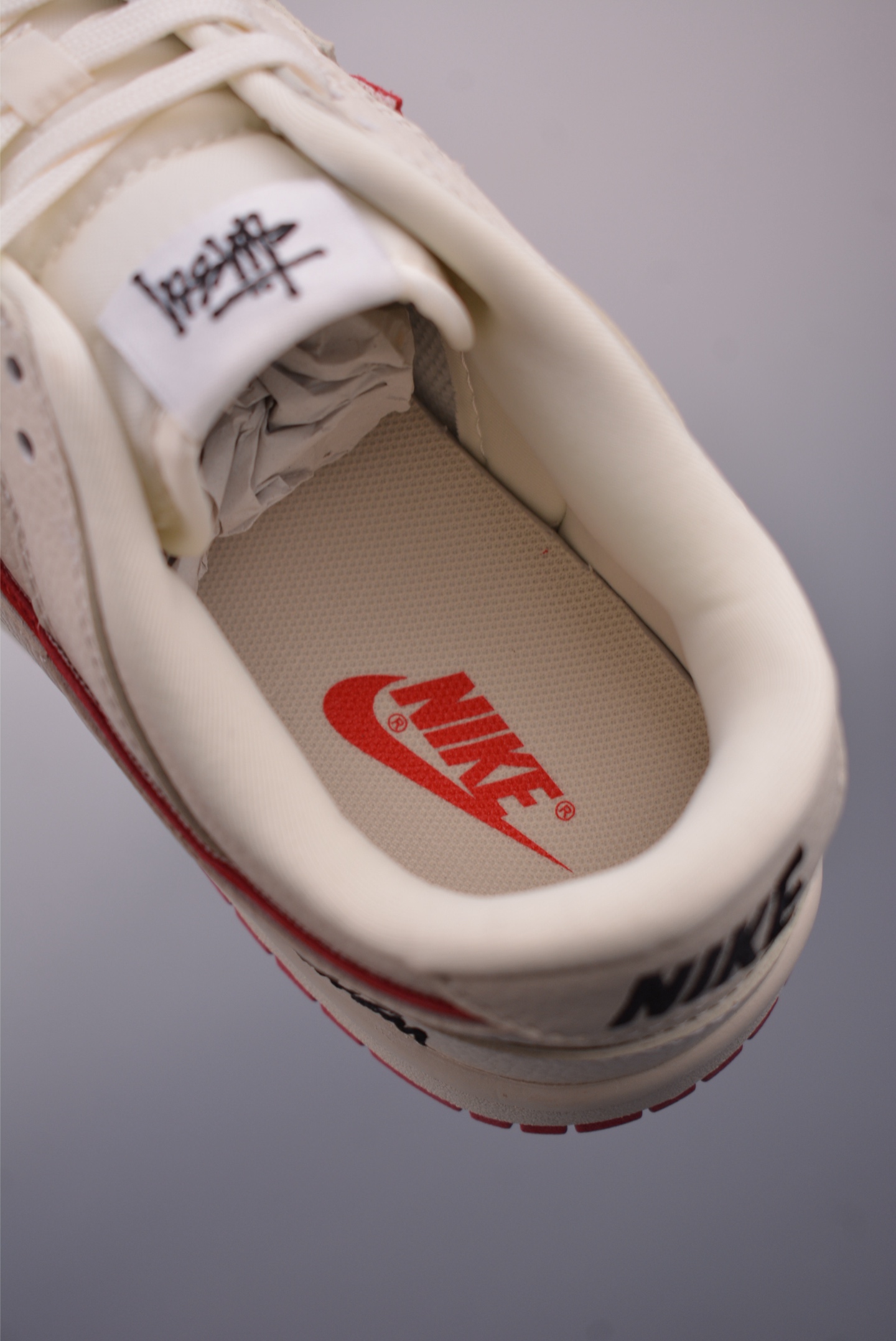 Nike SB Dunk Low Stussy Cream Red Sneakers - Limited Edition Style 9 i1750113526803 8828 0 8