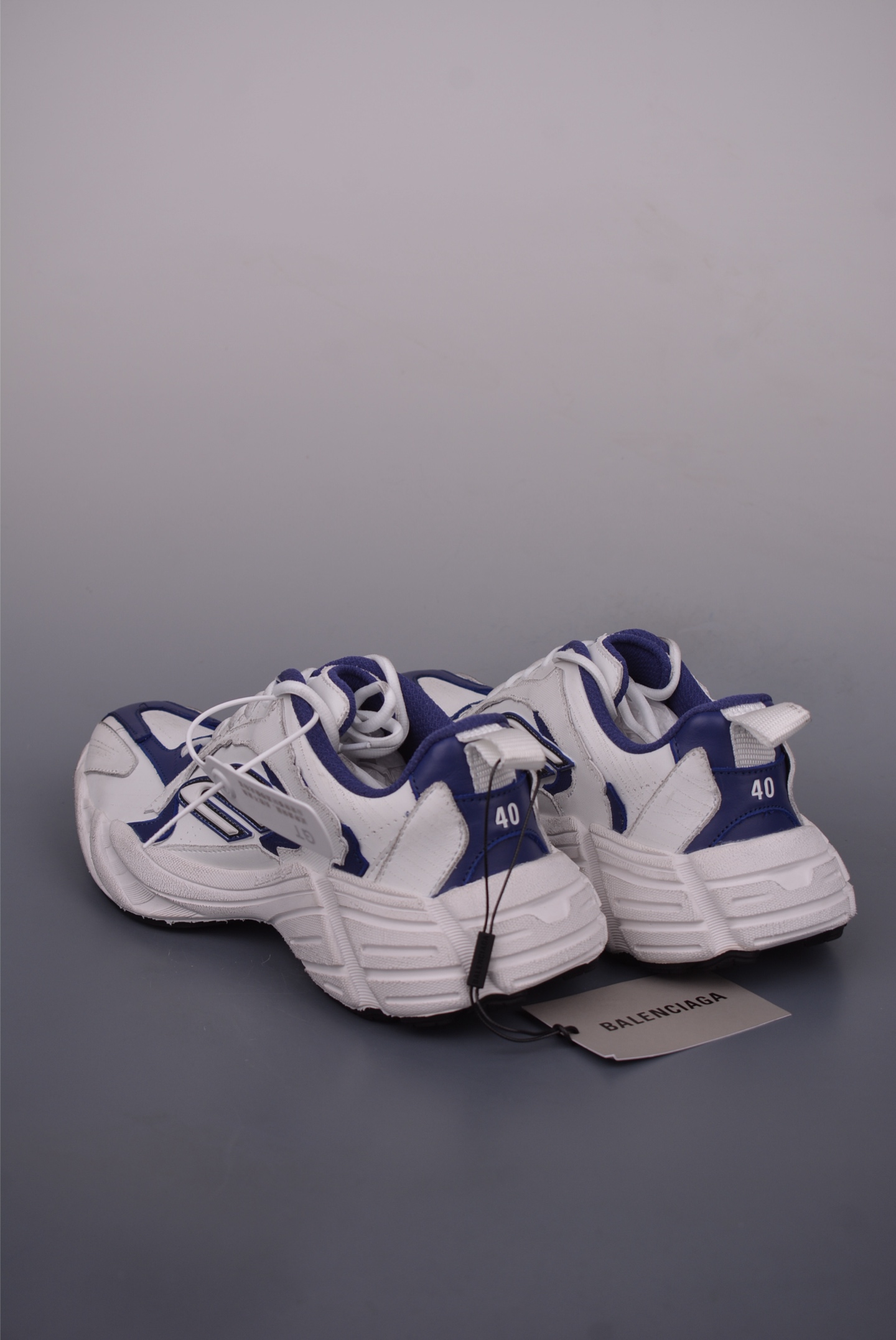 Balenciaga White & Blue Sneakers with Original Box, Perfect Fit & Comfort 2 i1750282539620 4721 0 1