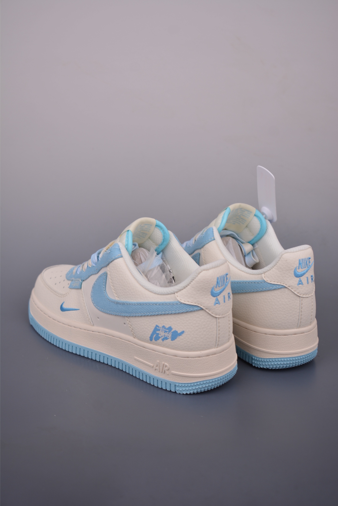 Nike Air Force 1 Low Stussy Cream Blue,Honeycomb Cushion,Men's/Women's Sizes 2 i1750289279252 9885 0 1