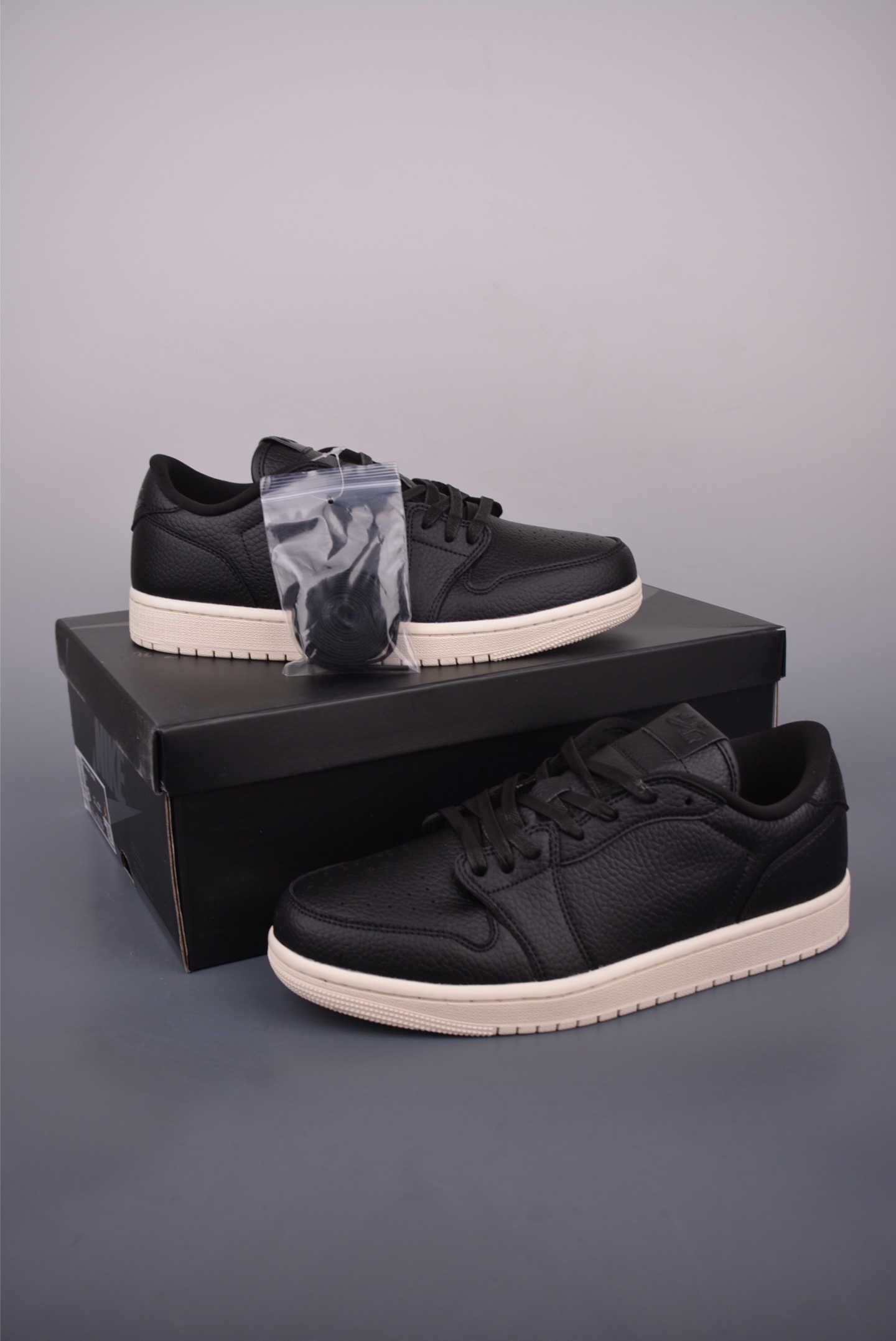 Air Jordan 1 Low Black White Leather Casual Sneakers (Various Sizes) 5 i1750368471427 1073 0 4