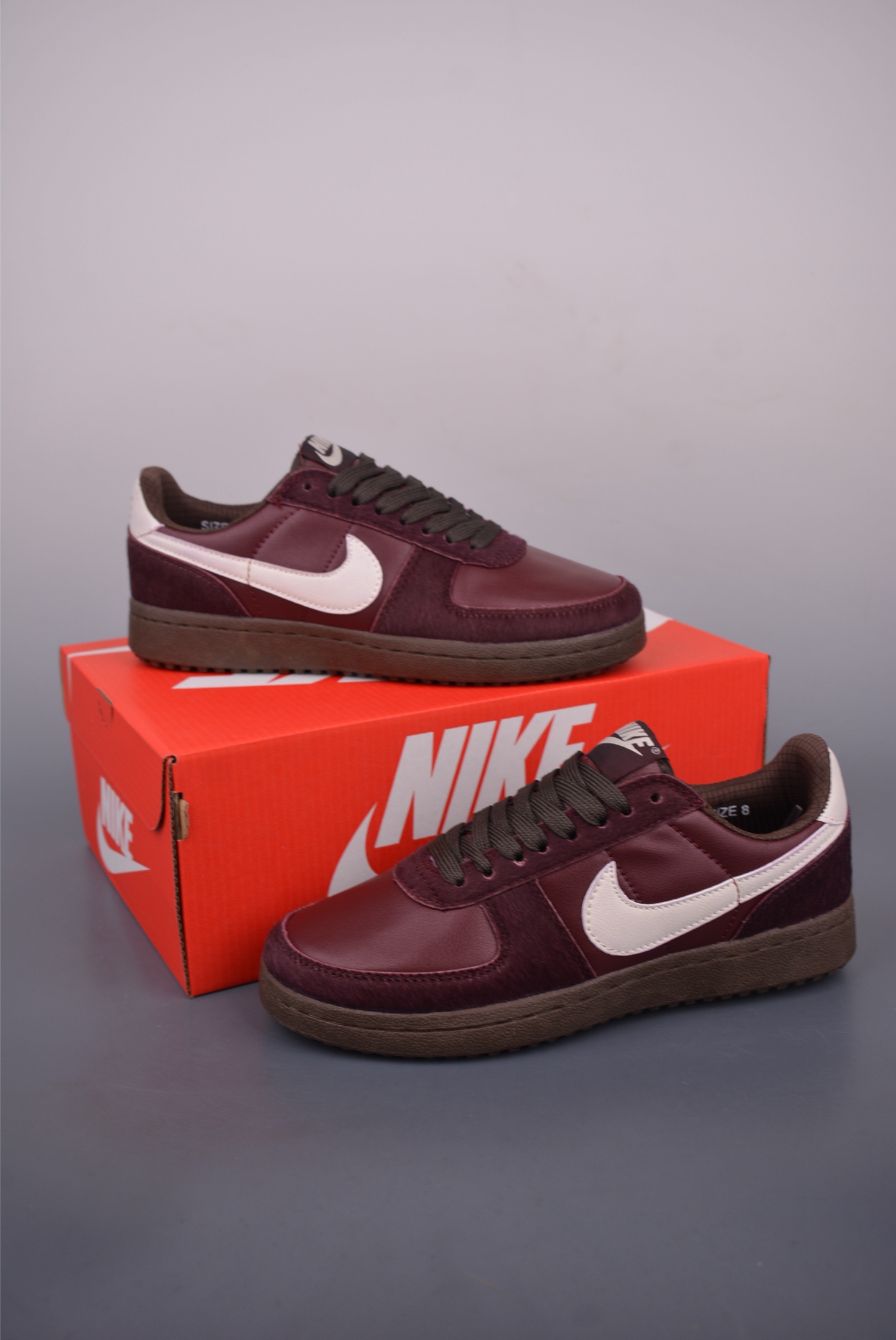 Nike Field General 82 Snake Skin Swoosh Burgundy Low-Top Casual Sneakers 6 i1750452493767 2869 0 4