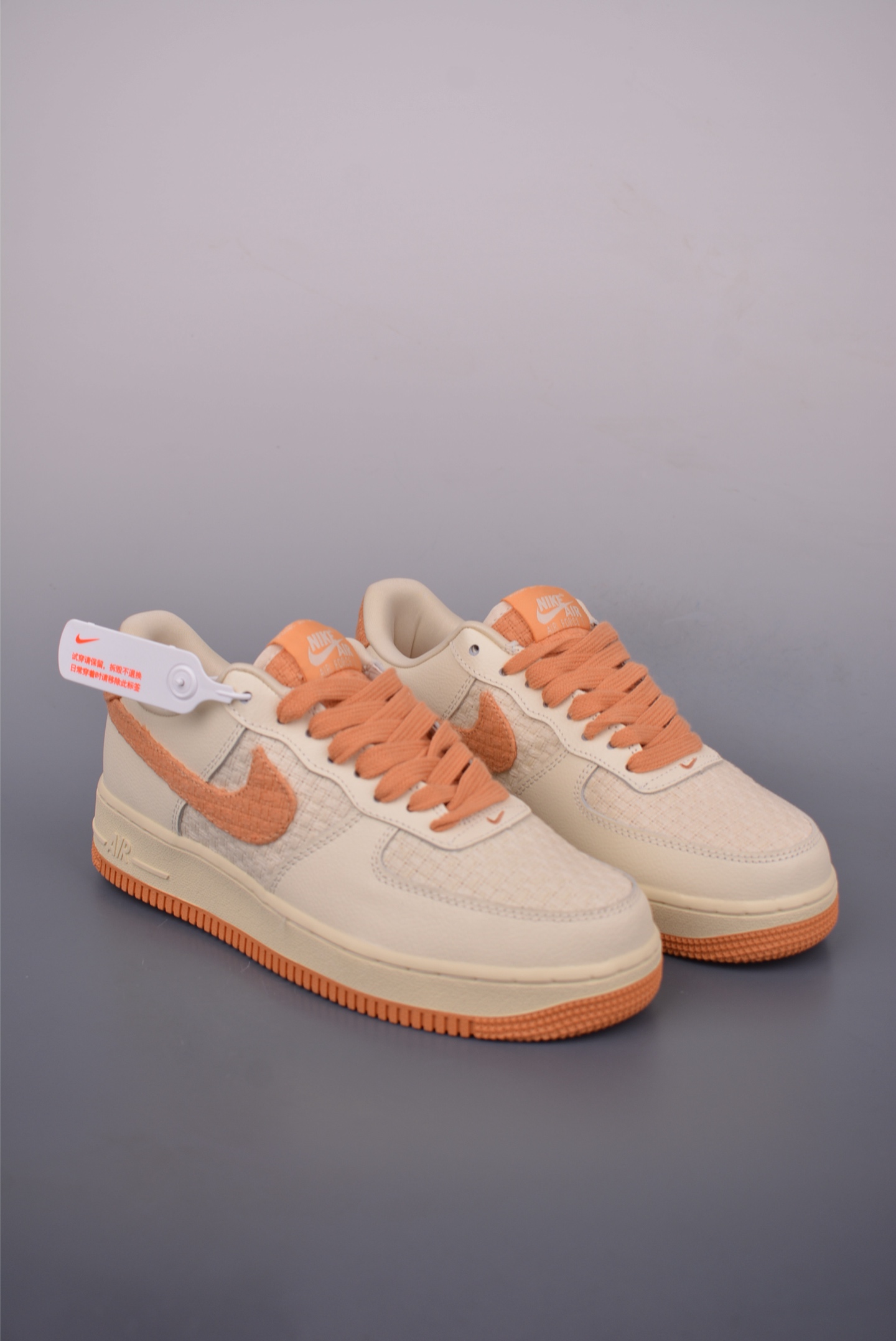 Nike Air Force 1 Low: Beige and Orange, Comfortable Fashion Sneakers 2 i1750460145937 6374 0 0
