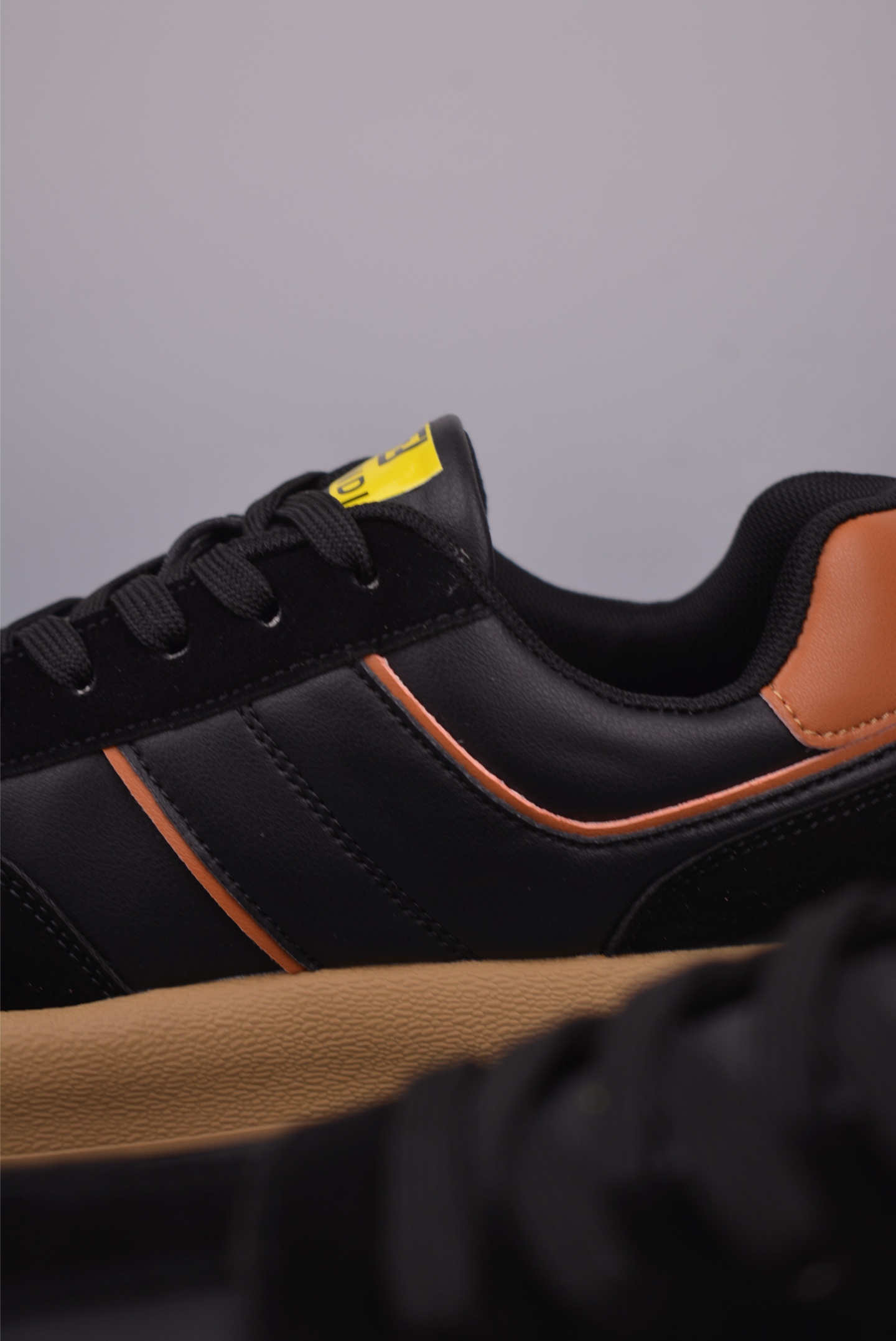 Fendi Men's Black Leather Low-Top Sneakers Lace-up Casual Shoes Size 39-44 8 i1750460235005 5339 0 7