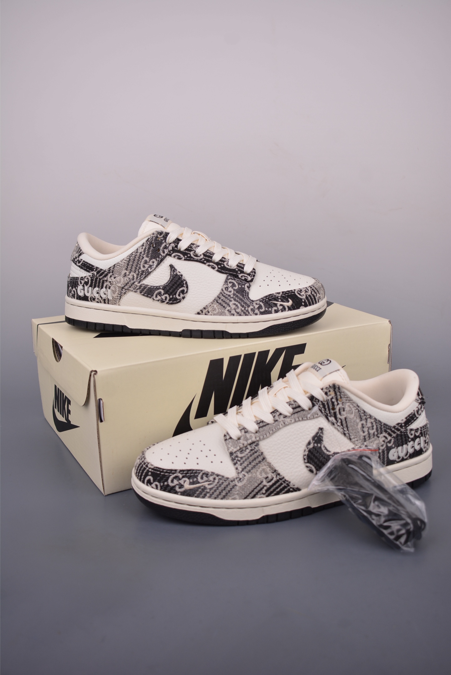 Nike SB Dunk Low Gucci Collaboration Premium Leather Sneakers - Limited Edition 6 i1750541163139 4356 0 4
