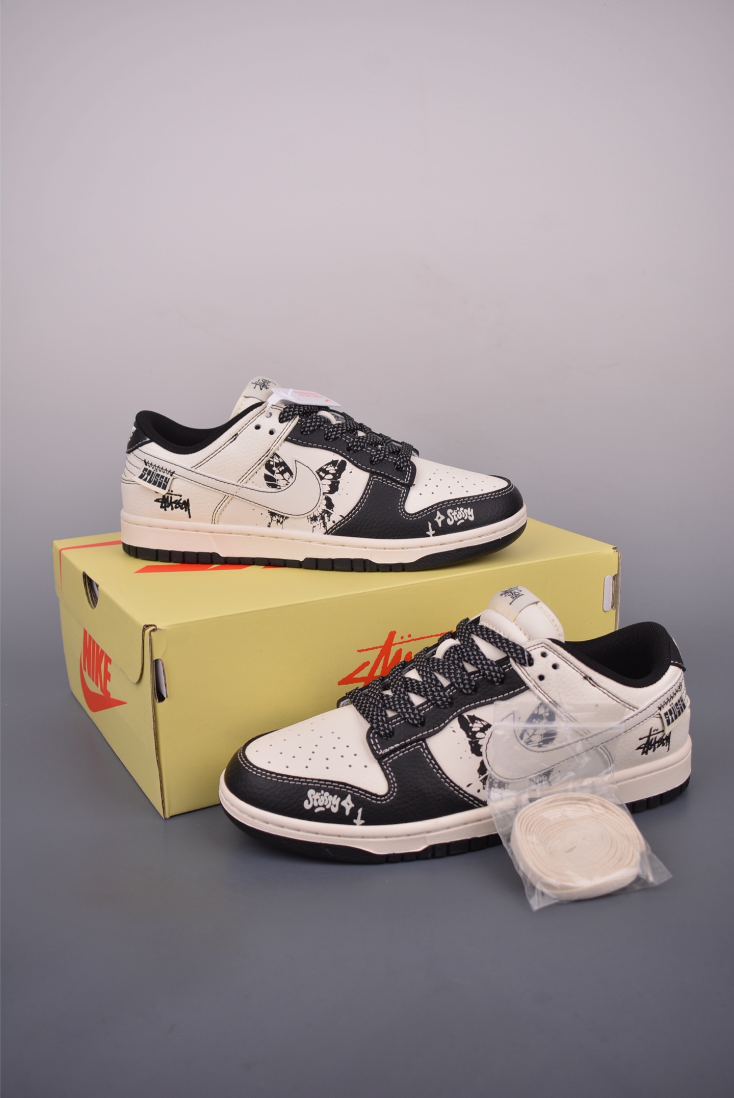 Nike SB Dunk Low Stussy Collab - Premium Leather, Unique Design 6 i1750541197545 648 0 4