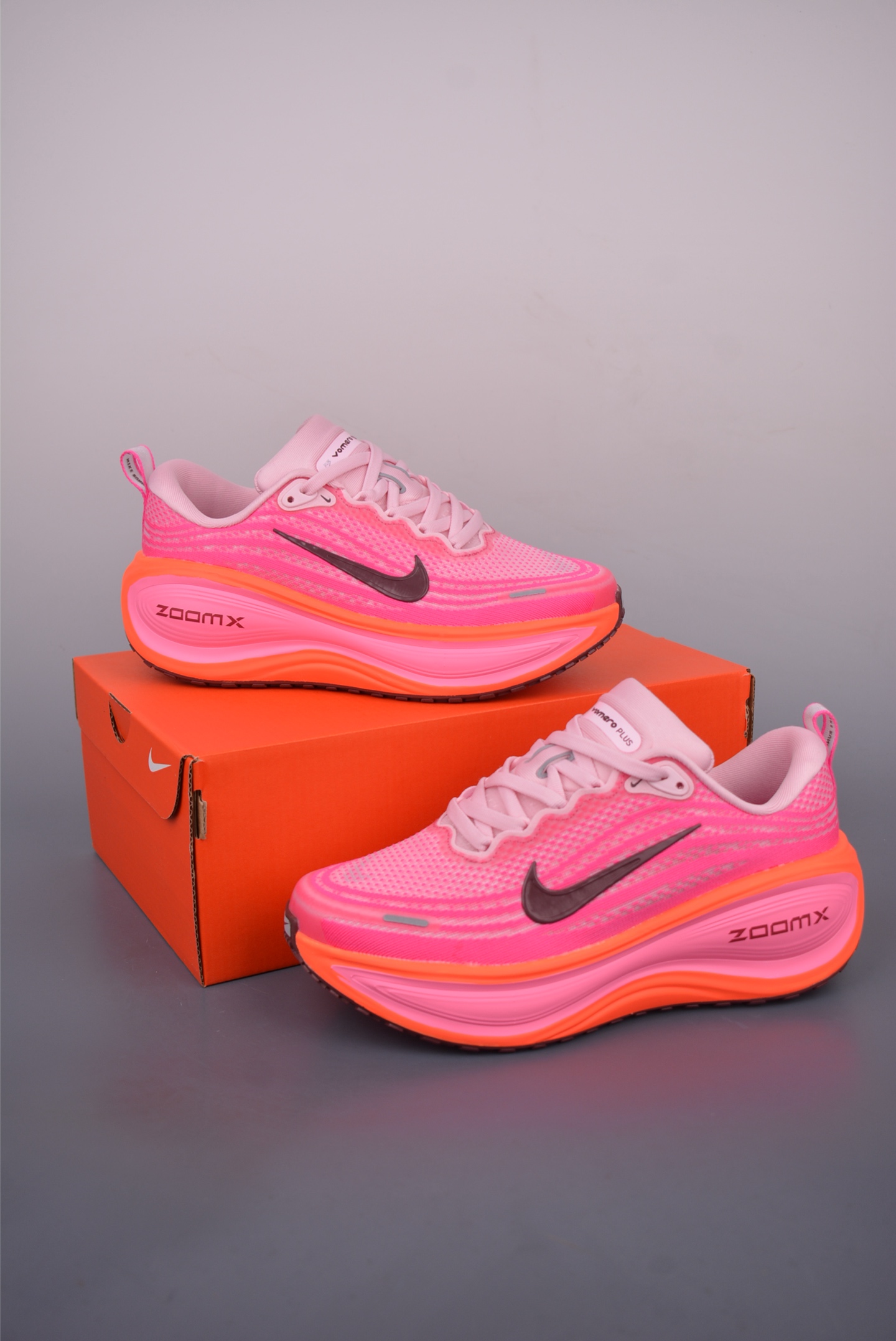 Nike Air Zoom Vomero PLUS Women's Running Shoes - Pink/Orange, Sizes 36-40 6 i1750627390108 1886 0 4