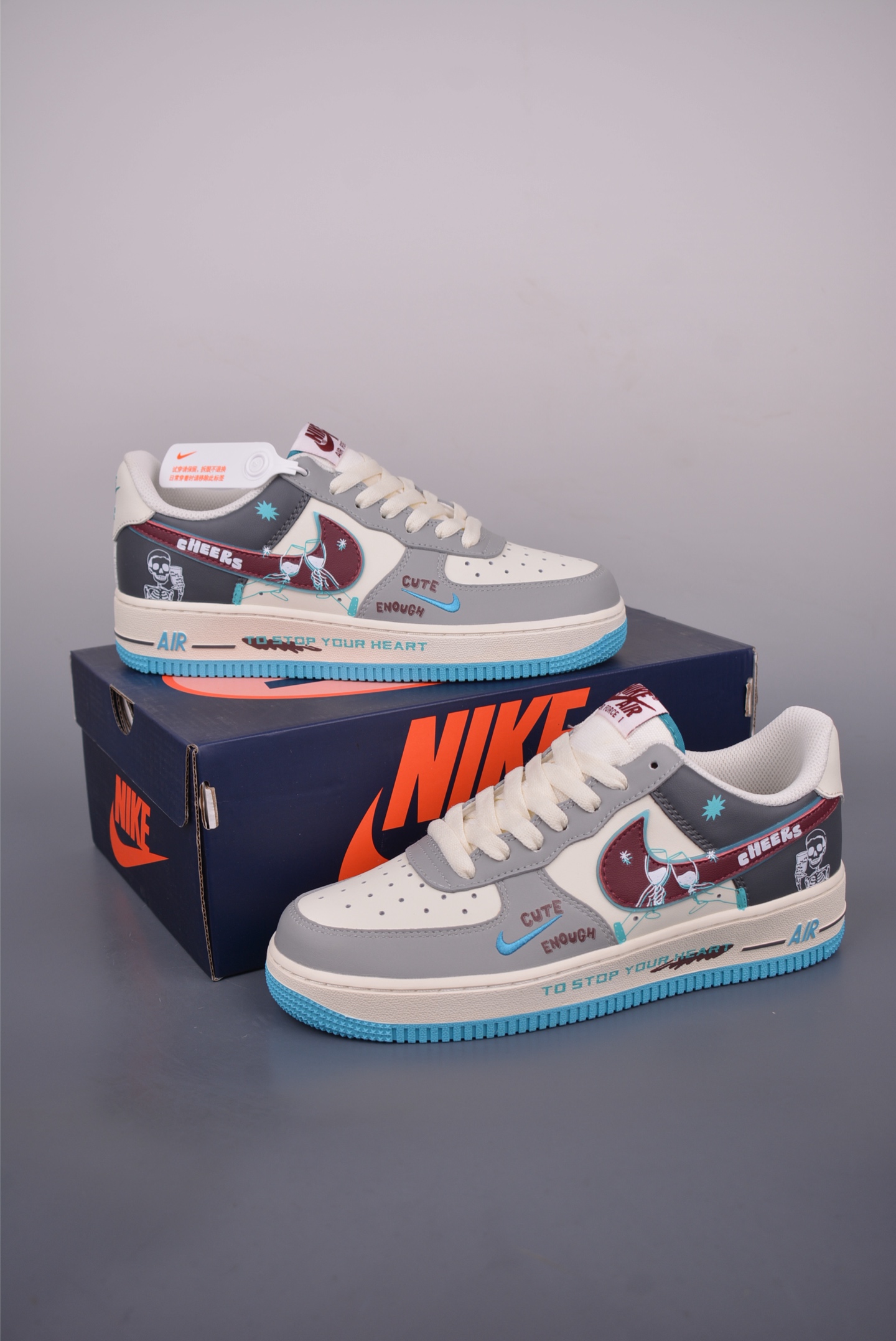 260 Nike Air Force 1 Low 戒酒骷髅 LJ2288-666