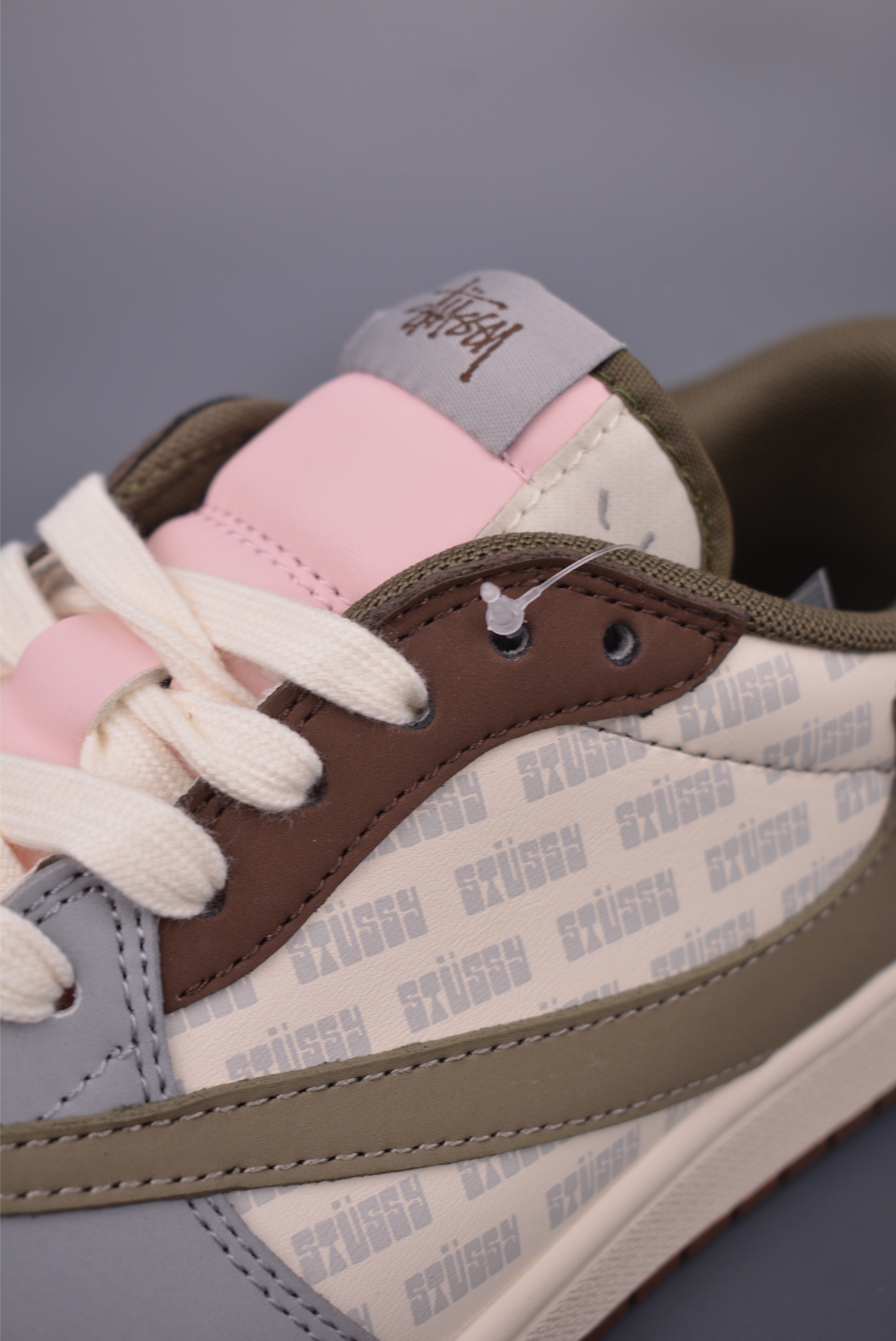 260 Fragment x Travis Scott x Stussy Air Jordan 1 Low 三方联名倒钩 XD0798-303
