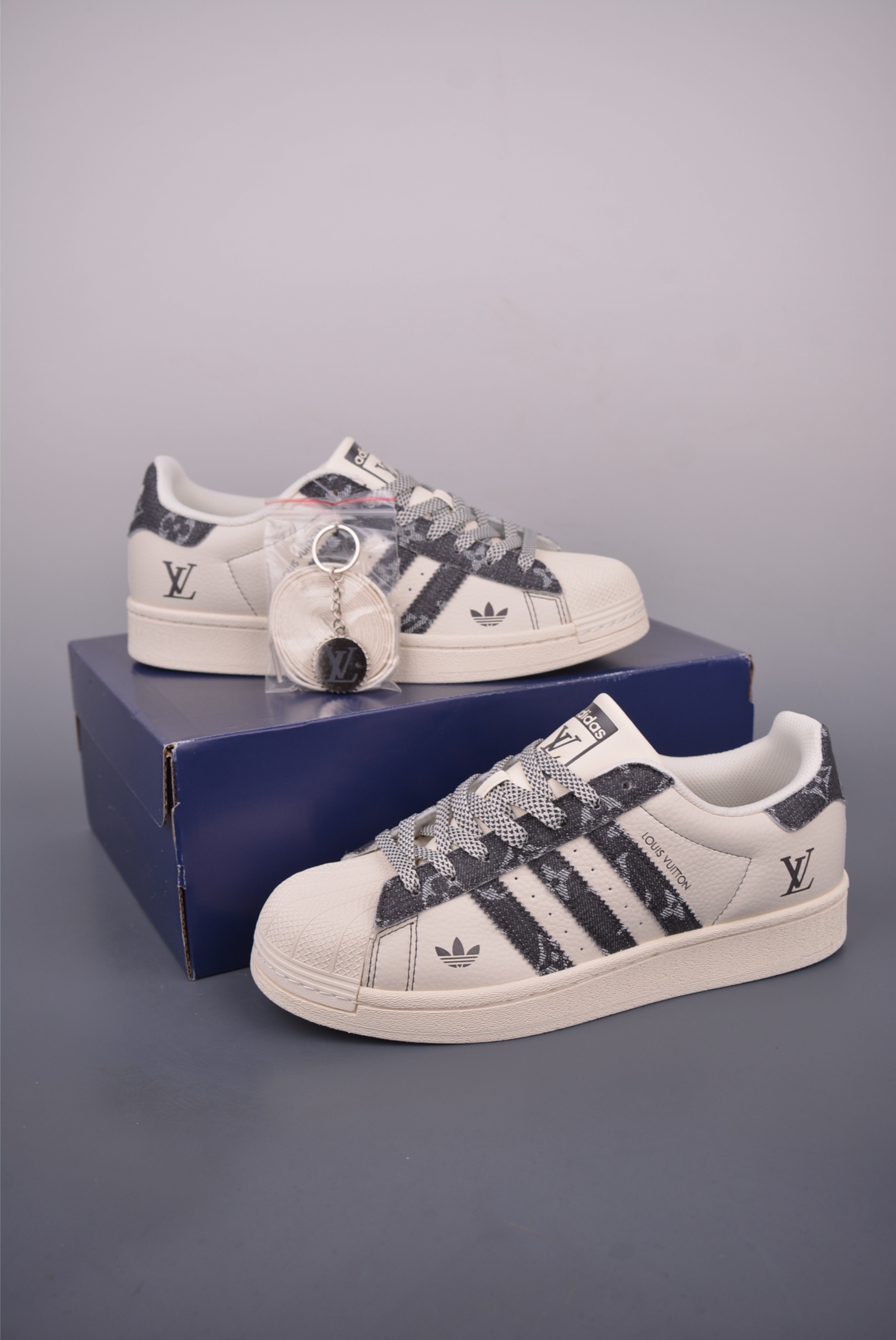 Adidas Originals Superstar x Louis Vuitton 'Monogram' Custom Sneakers 1 i1750629018062 6945 0 0
