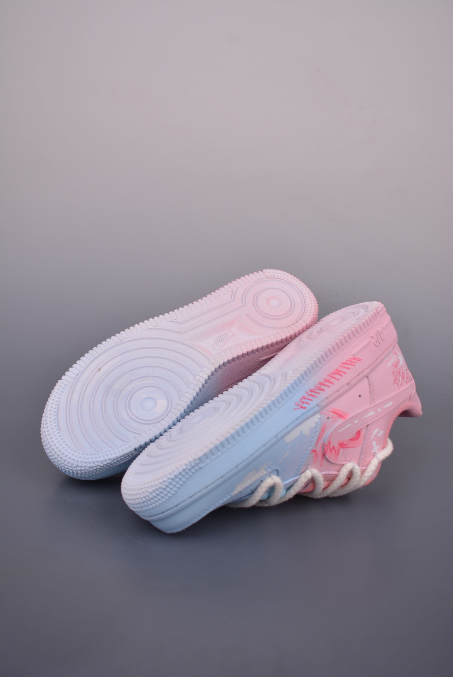 Nike Air Force 1 Low Pink Blue Spider Heart Shoes - Authentic Style 3 i1750716243540 4437 0 2