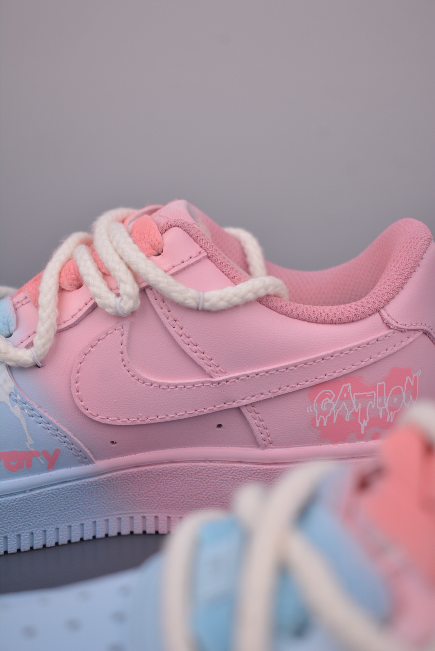 Nike Air Force 1 Low Pink Blue Spider Heart Shoes - Authentic Style 8 i1750716243551 9504 0 7