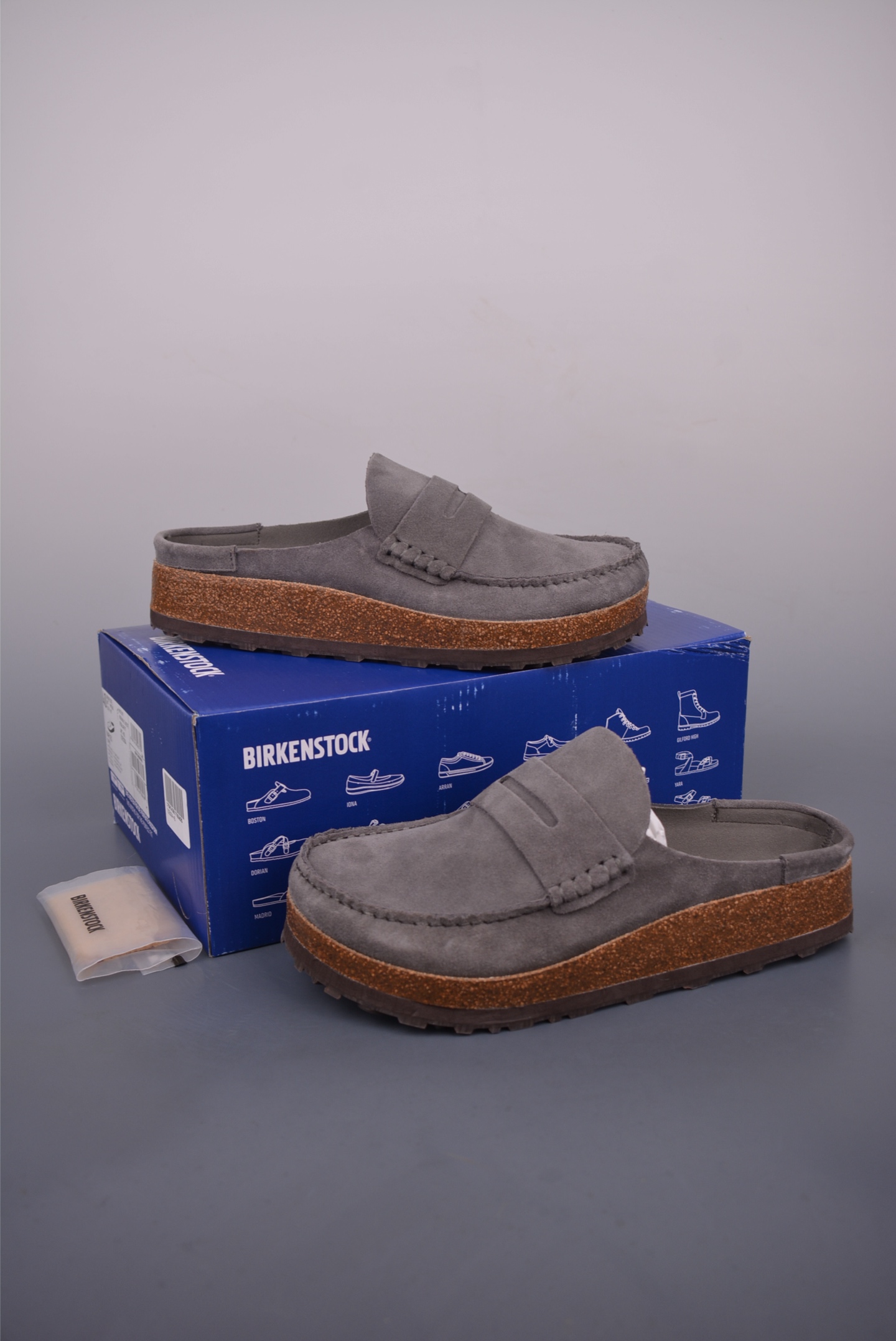 280 博肯Birkenstock Naples Wrapped 穆勒系列包头 复古软木底休闲拖鞋 1025004