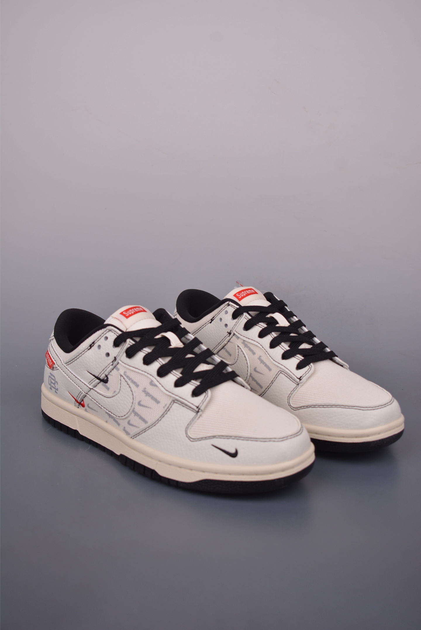 Nike SB Dunk Low Supreme Collab White Leather Sneakers, Size 36-45 1 i1750717828464 4116 0 0