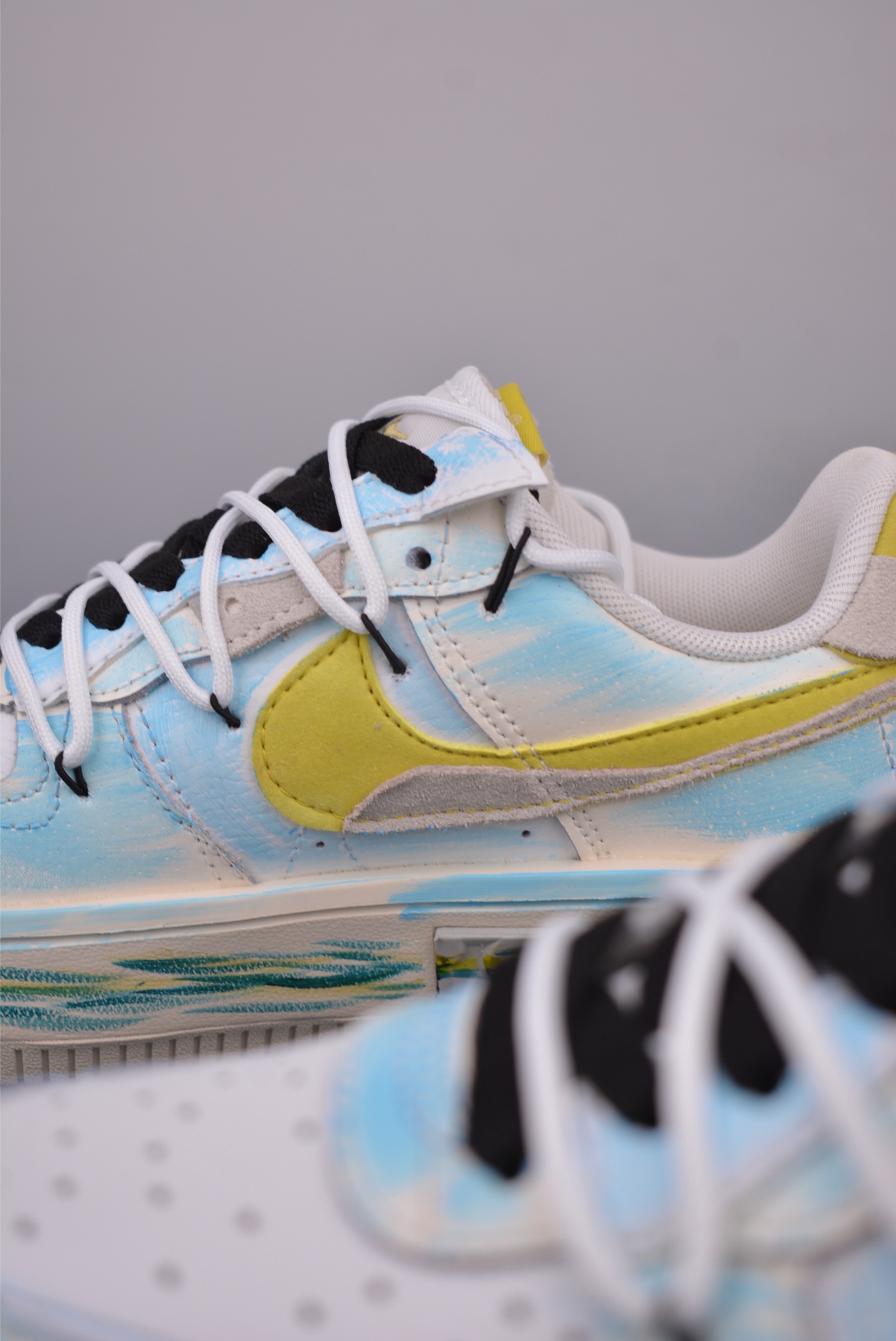 Nike Air Force 1 Low Yellow/Blue Graffiti Sneakers - Original Design 9 i1750797260760 4464 0 7