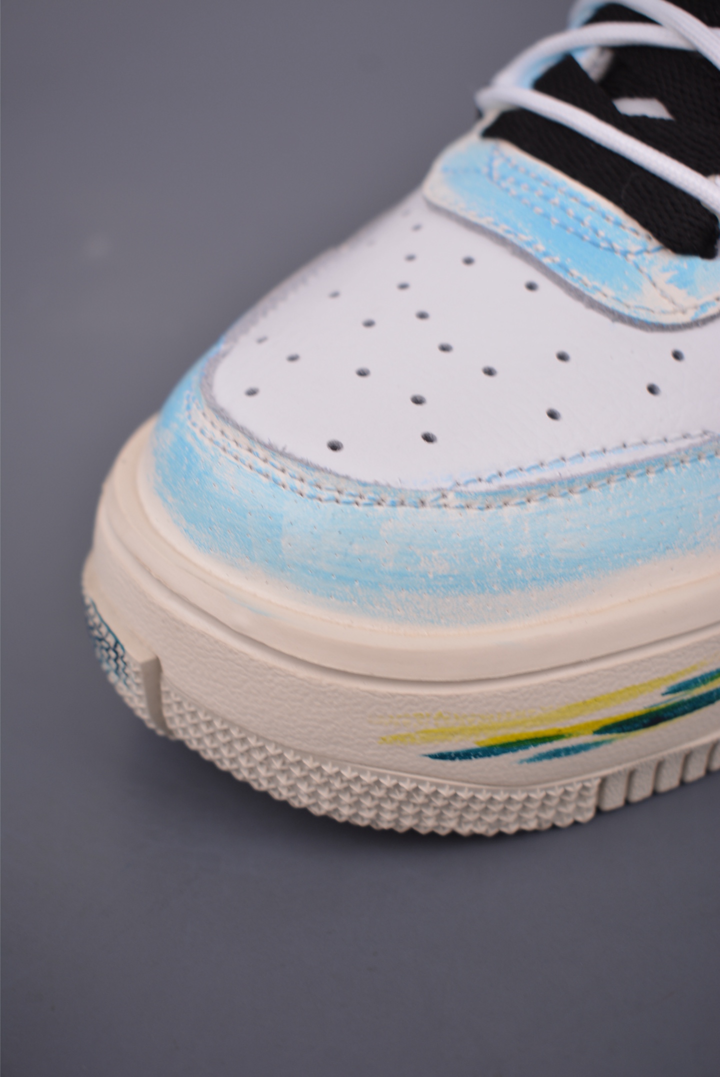 Nike Air Force 1 Low Yellow/Blue Graffiti Sneakers - Original Design 7 i1750797263634 1173 0 5
