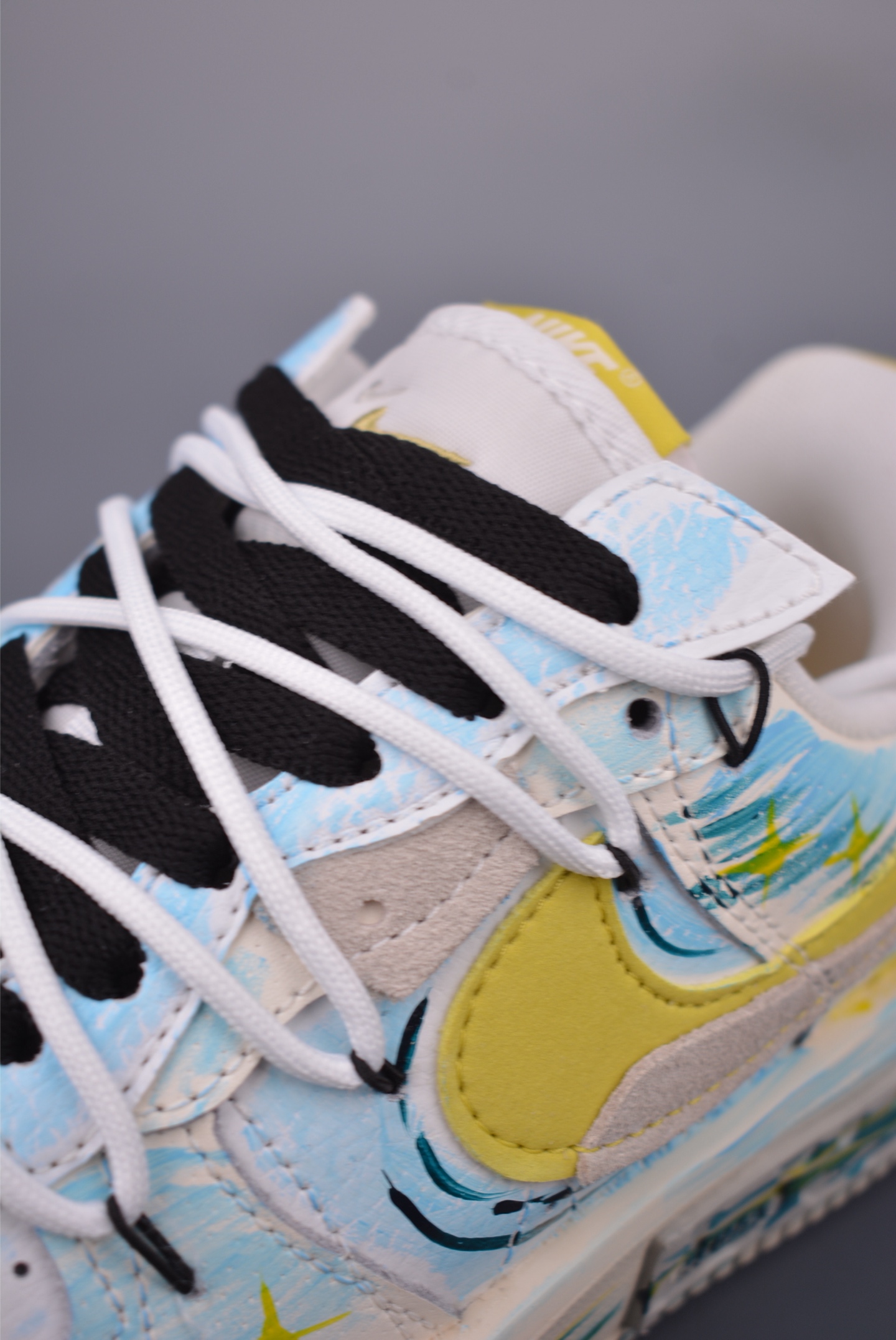 Nike Air Force 1 Low Yellow/Blue Graffiti Sneakers - Original Design 8 i1750797263650 4550 0 6