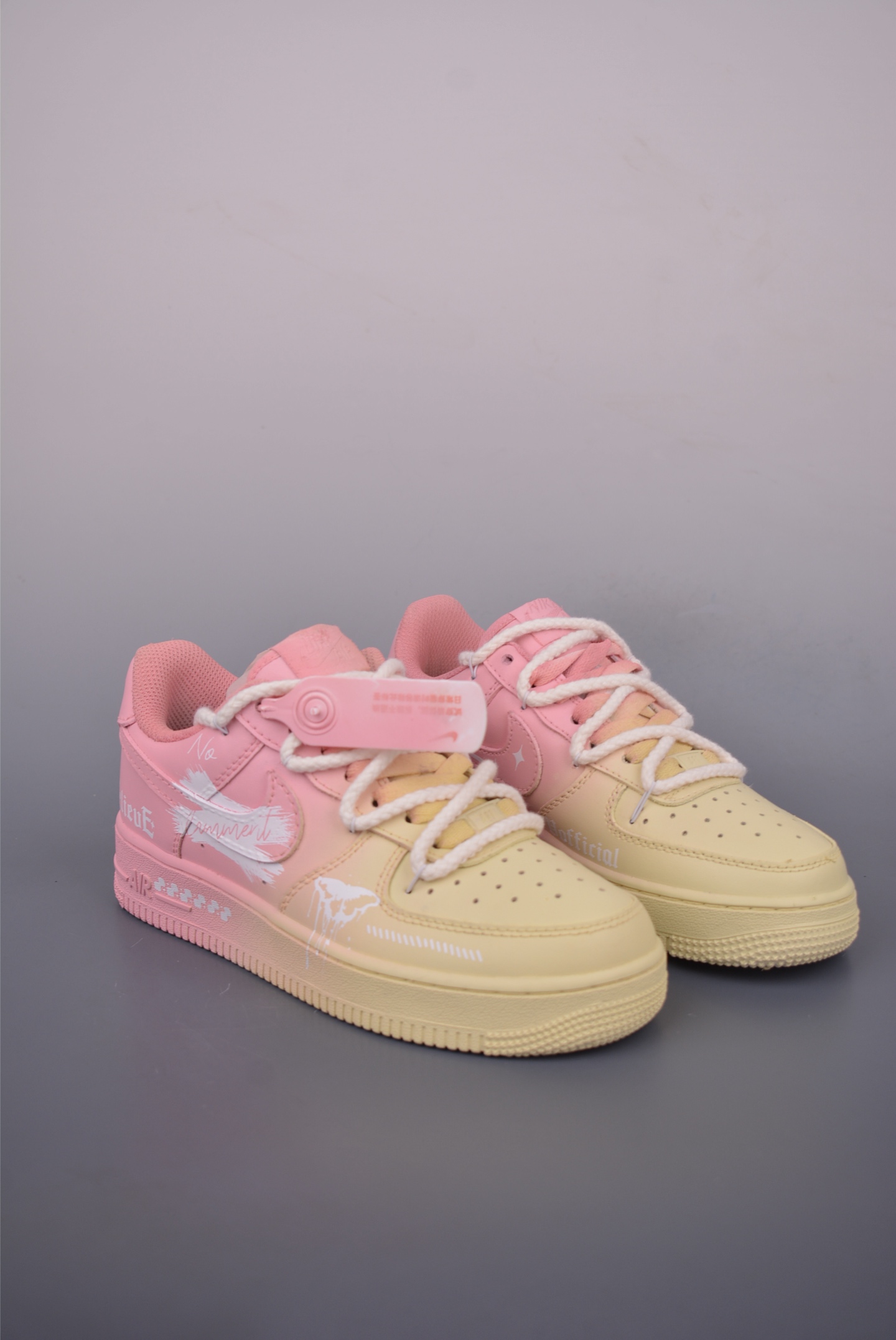 Nike Air Force 1 Low Pink Yellow Graffiti Sneakers - Original Edition 2 i1750884589598 6986 0 0
