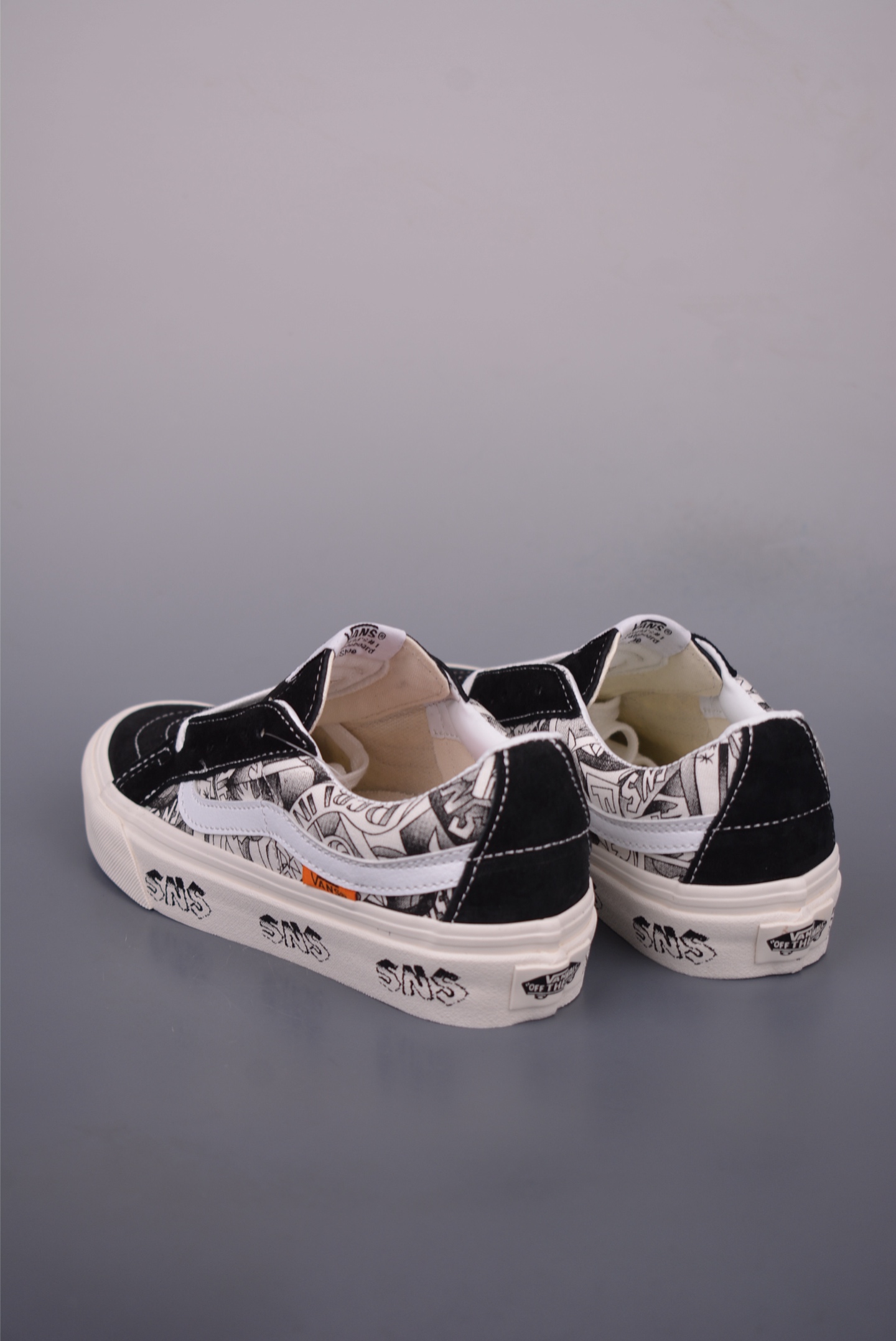 Vans Sk8-Low x SNS Black and White Graffiti Sneakers - Venice Beach Theme 2 i1750884789789 5521 0 1