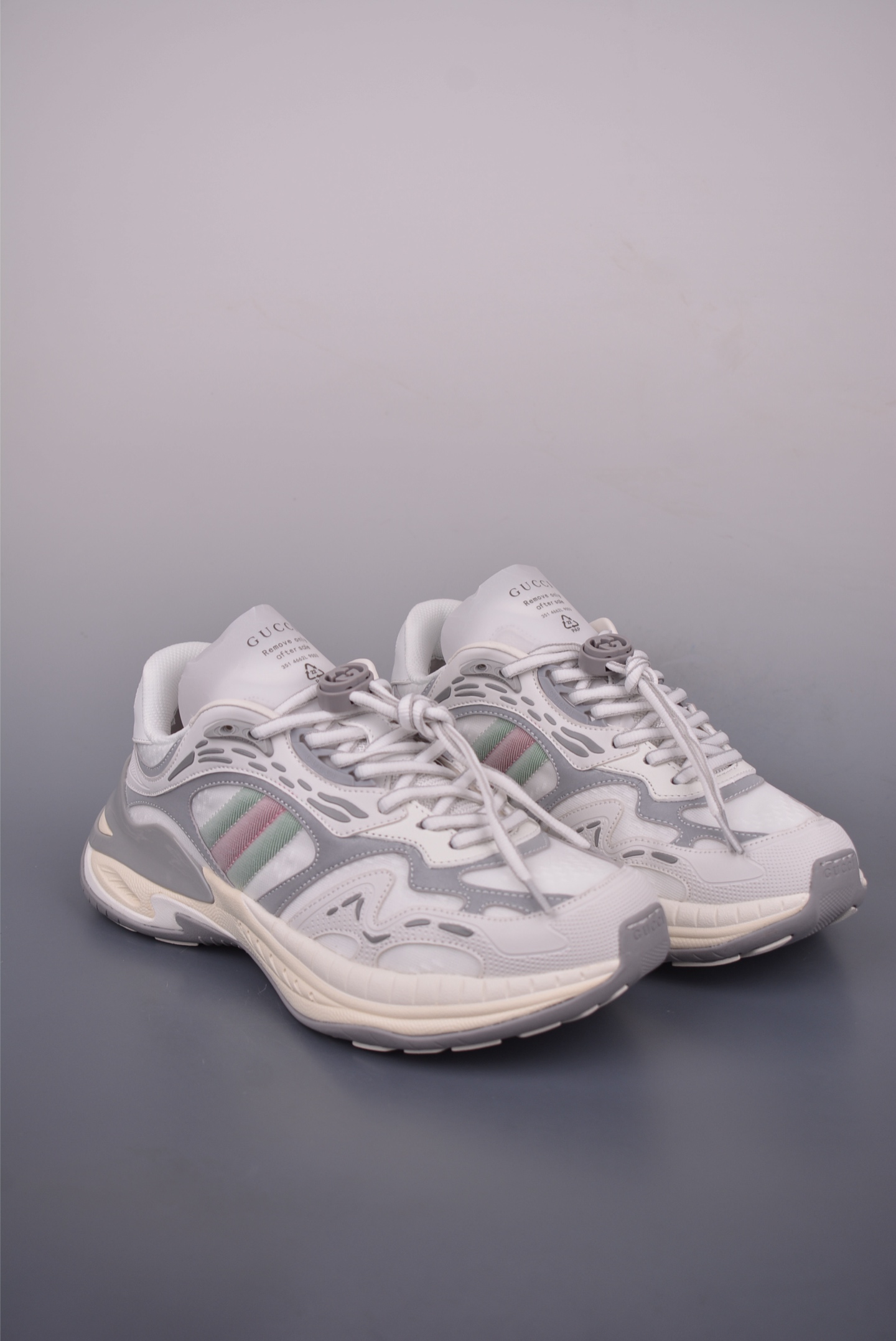 Gucci 2.0 Round Toe Lace-Up Sneakers High-End Fashion Unisex Shoes 2 i1750885645294 1322 0 0