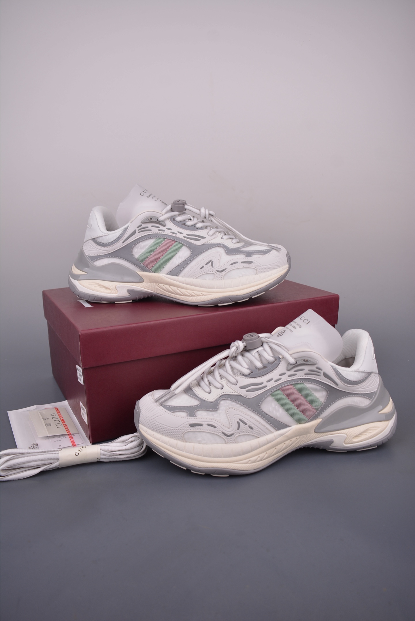 Gucci 2.0 Round Toe Lace-Up Sneakers High-End Fashion Unisex Shoes 6 i1750885645411 1764 0 4
