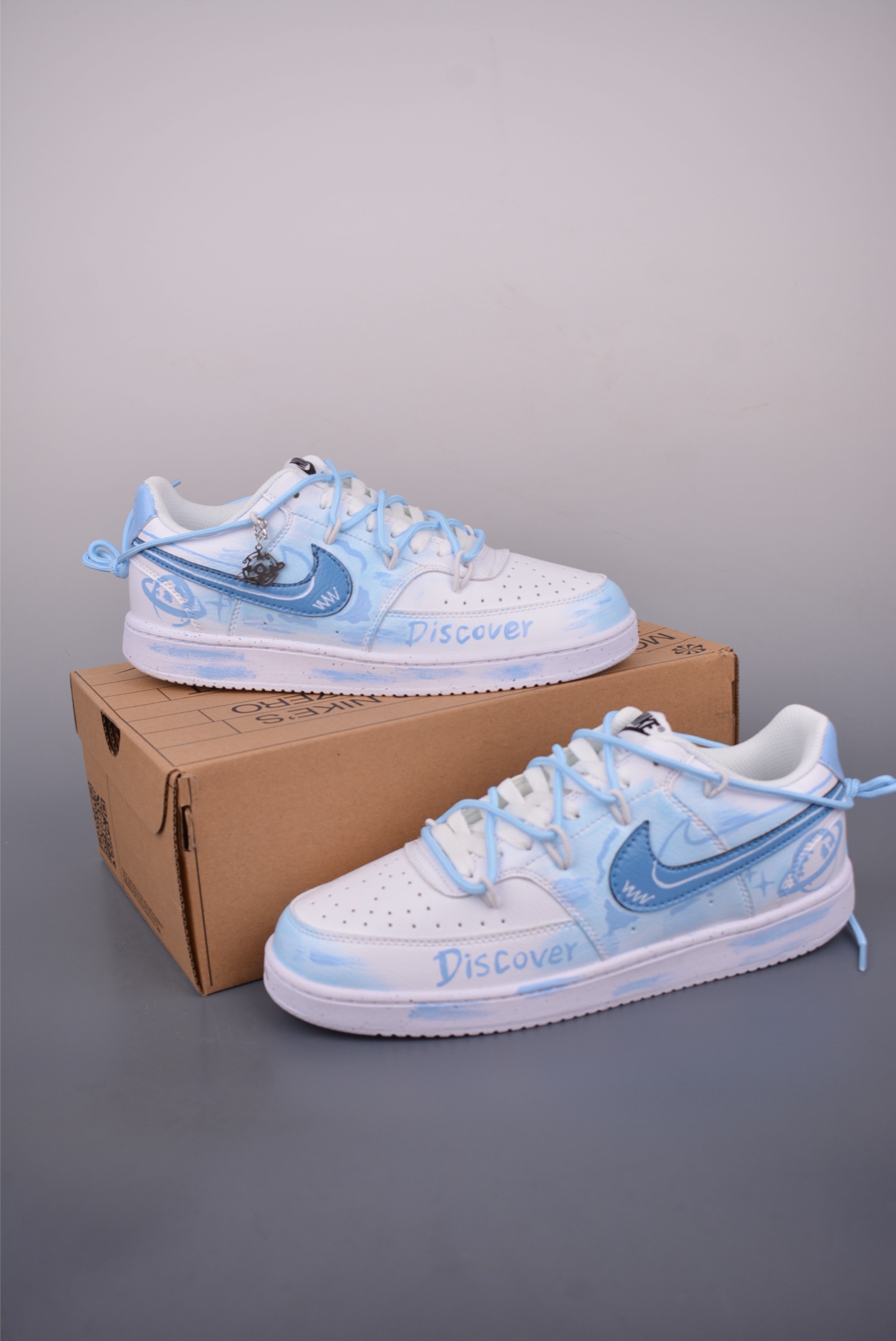 Nike Court Vision Low Hand-Painted Sneakers Graffiti Casual Shoes - Versatile 6 i1750970622718 2562 0 4