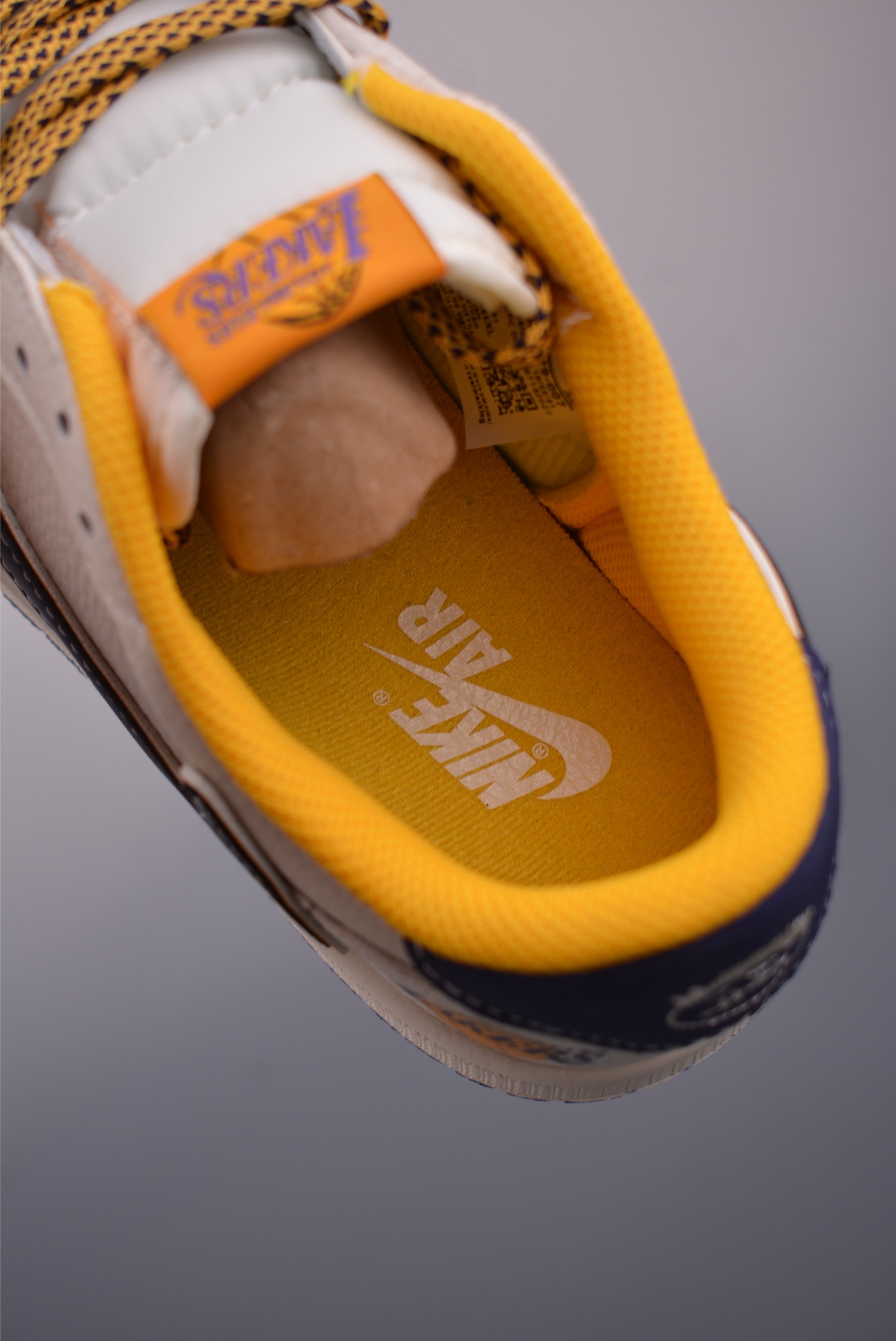 Nike Air Jordan 1 Low Lakers, Off White/Navy/Yellow, Men's Shoes 10 i1750972202855 6523 0 8