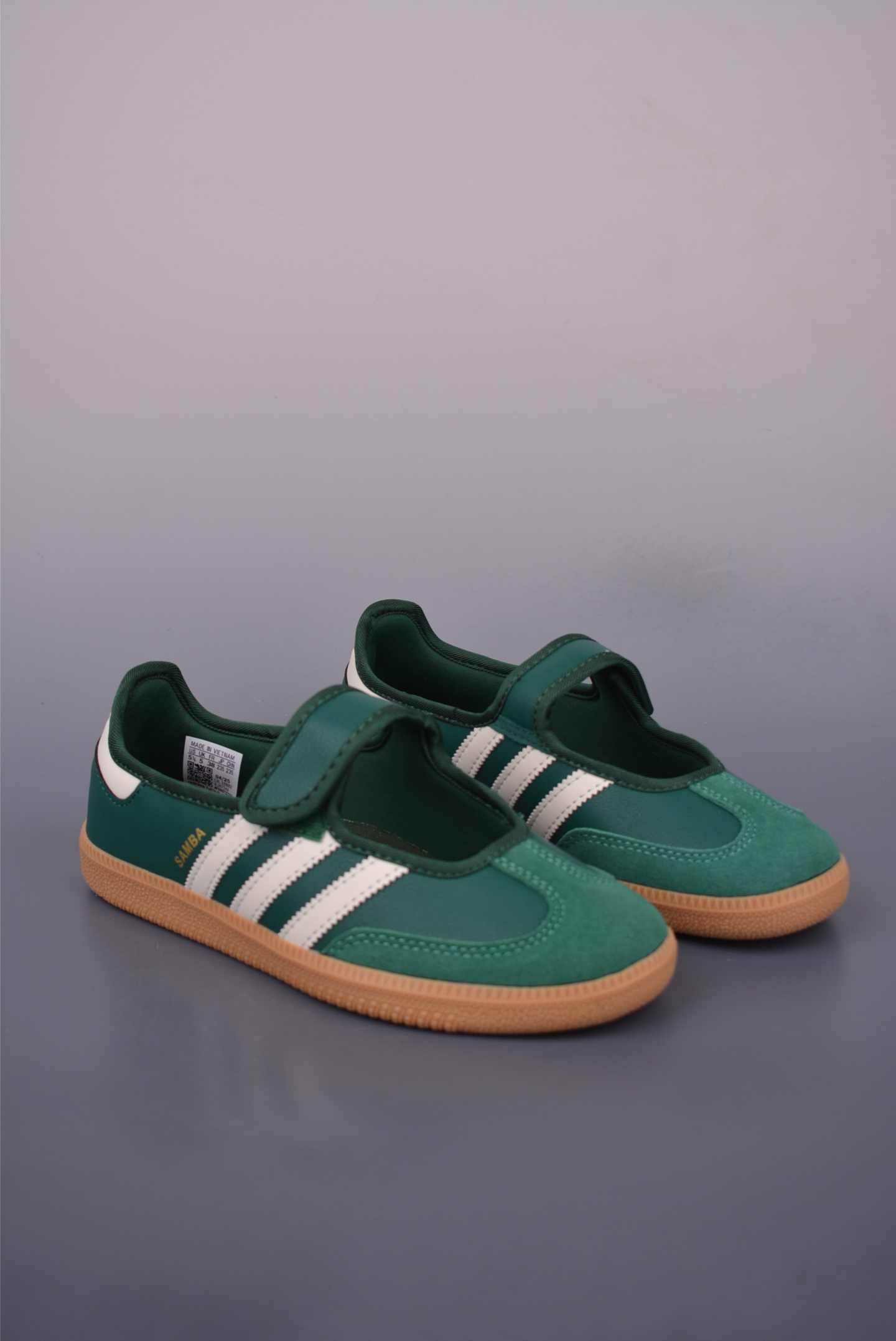 Adidas Samba Jane W Women's Mary Jane Shoes - Green/White, Multiple Sizes 1 i1751059773020 5666 0 0