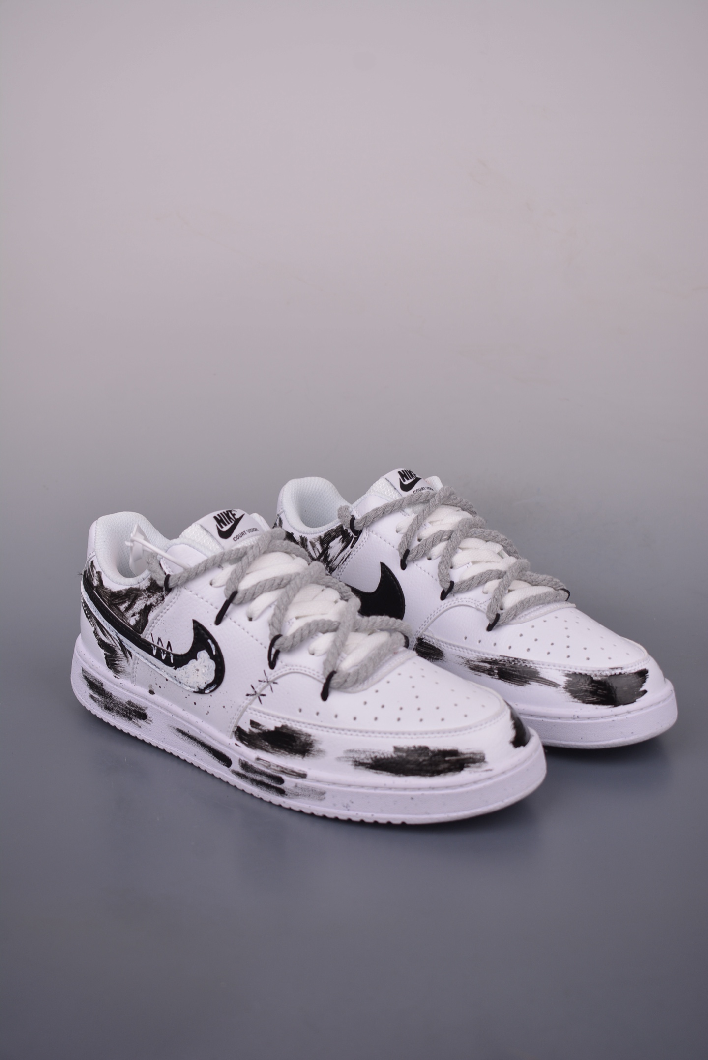 Nike Court Vision Low Hand-Painted Graffiti Sneakers - Comfortable and Stylish 1 i1751060038255 9341 0 0