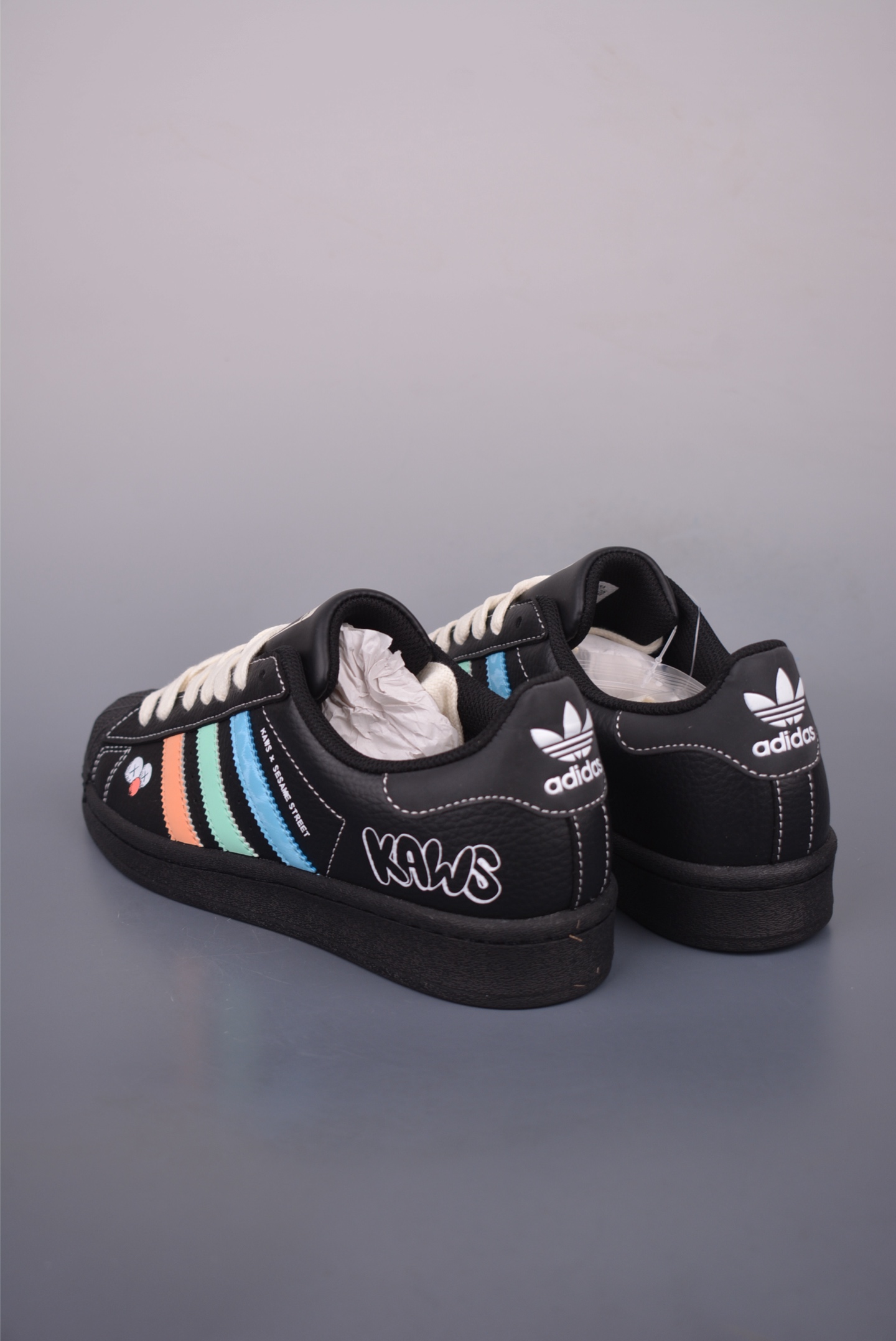 Adidas Originals Superstar x Sesame Street Black Leather Sneakers 3 i1751060485003 4223 0 1