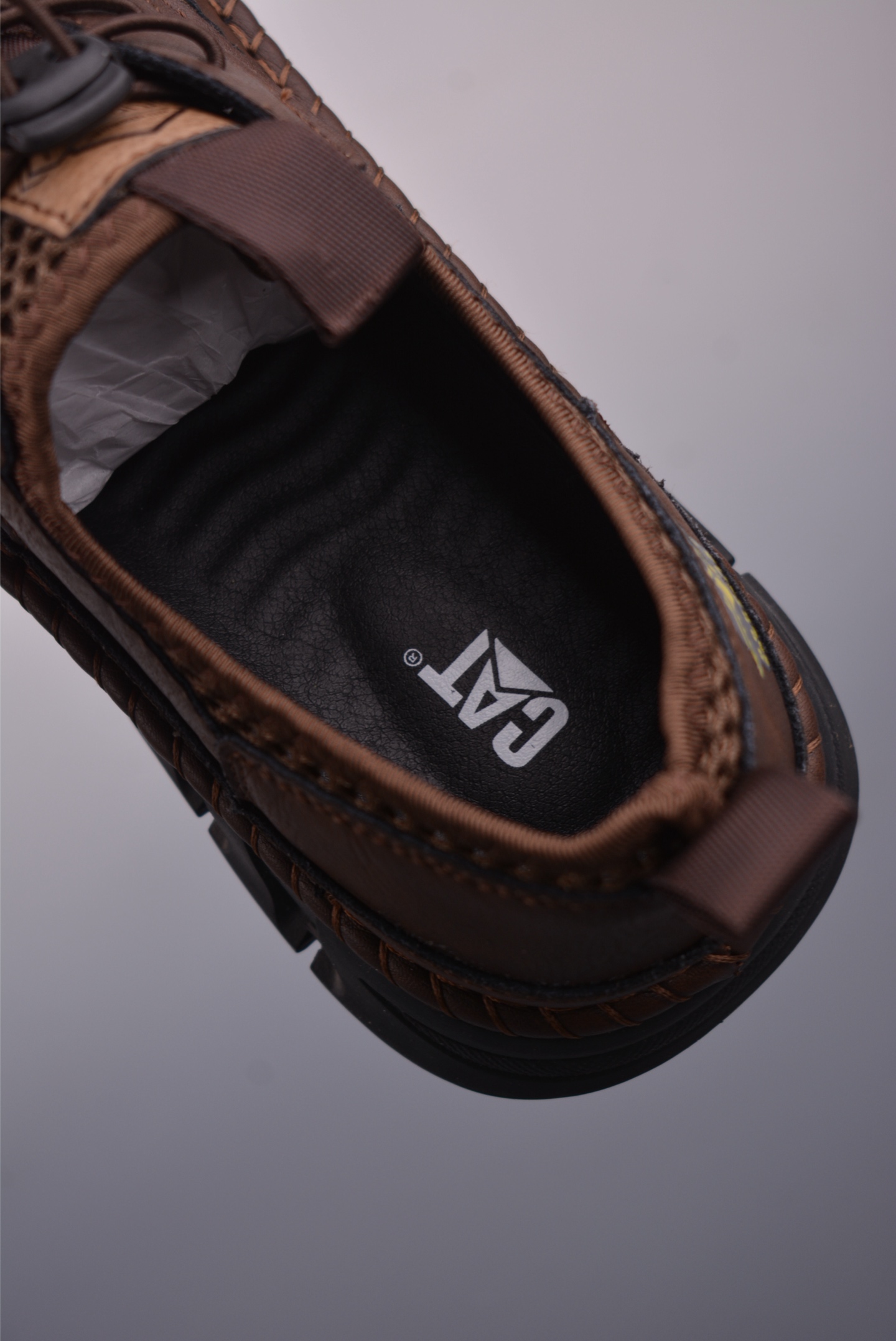 CAT Men's Casual Leather Shoes, Breathable Outdoor Sneakers, Brown, Sizes 39-44 10 i1751061379238 4810 0 8