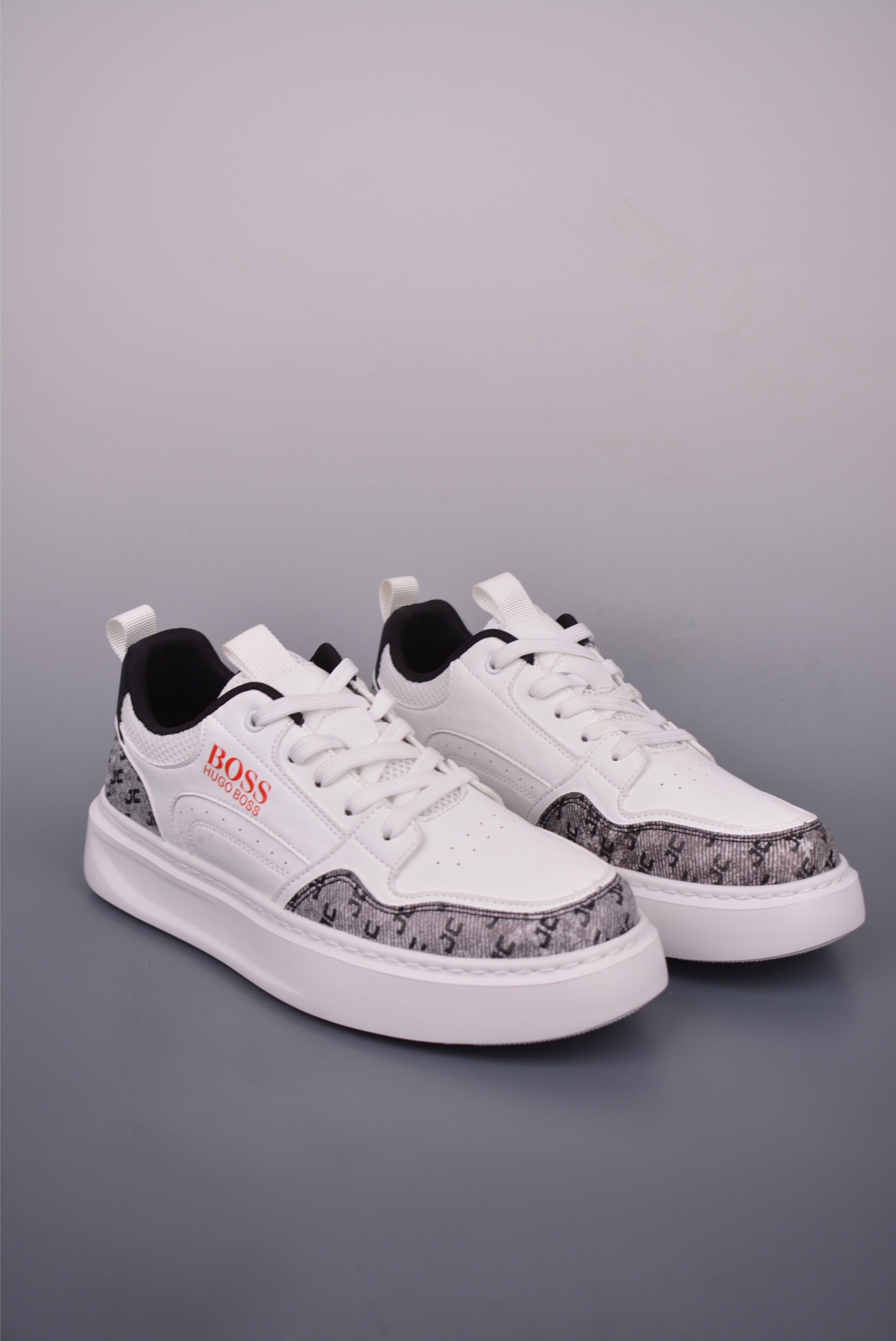 BOSS Hugo Boss Men's Leather Sneakers - Stylish, Comfortable, and High-End Design 2 i1751061491748 7002 0 0