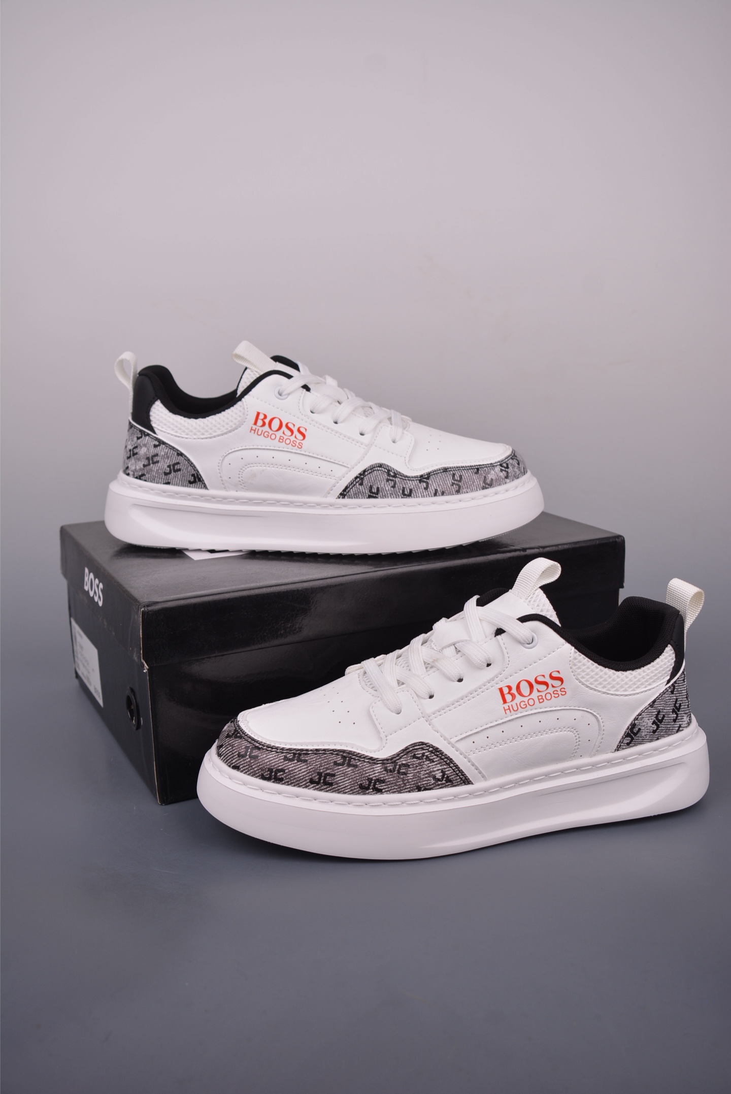 BOSS Hugo Boss Men's Leather Sneakers - Stylish, Comfortable, and High-End Design 6 i1751061493302 6960 0 4