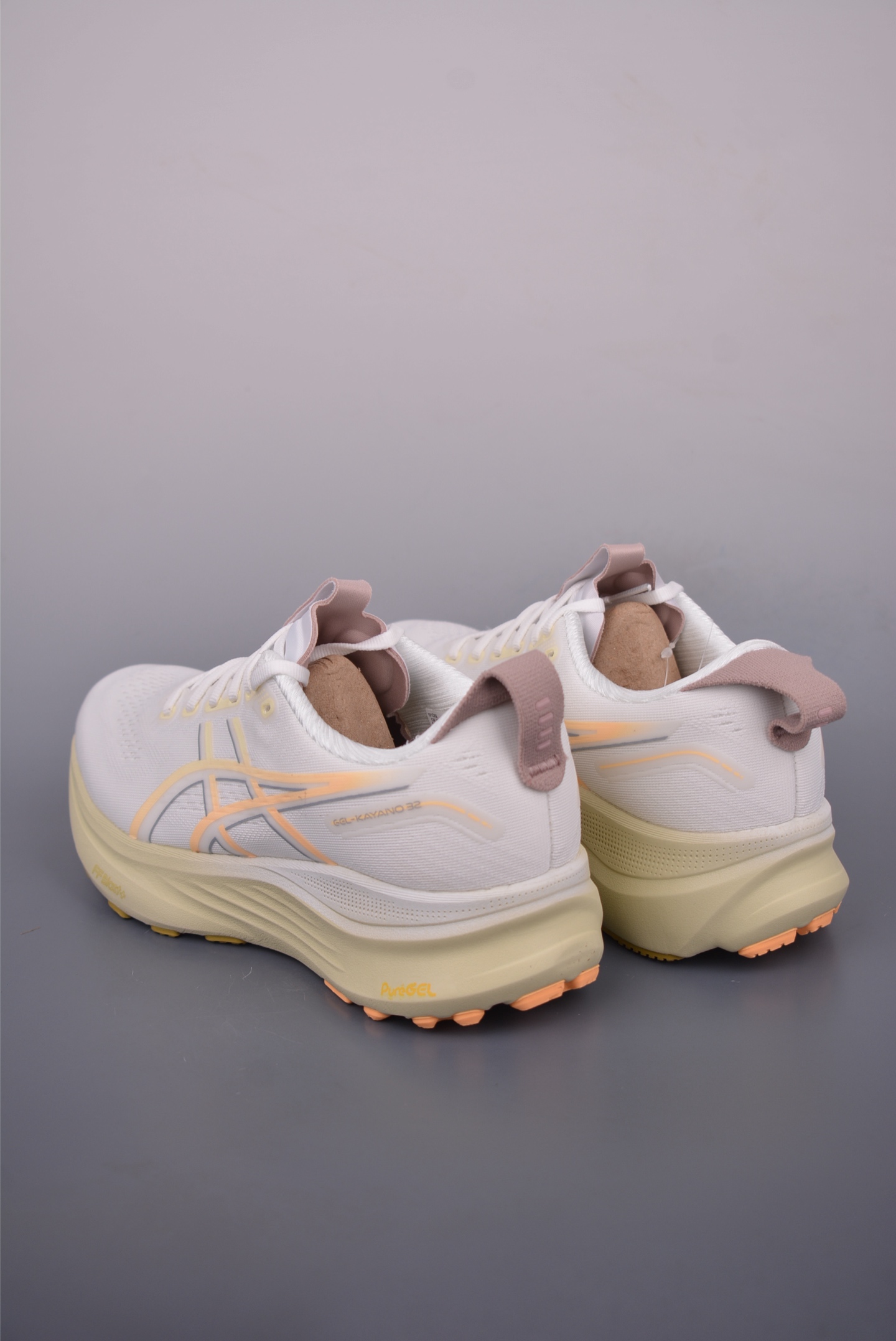 Asics Gel-Kayano 32 Running Shoes - White/Peach, Breathable & Professional 3 i1751147399575 9040 0 1
