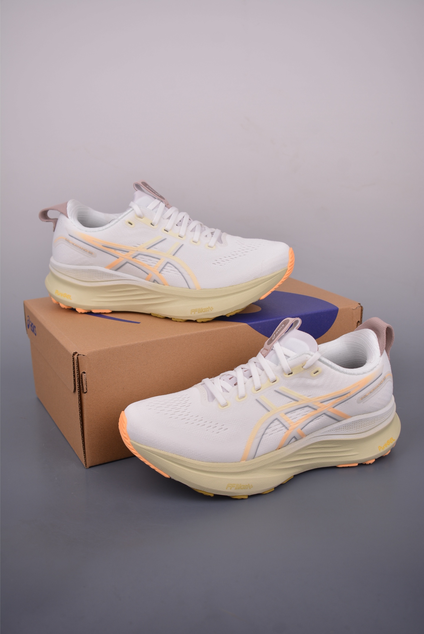Asics Gel-Kayano 32 Running Shoes - White/Peach, Breathable & Professional 6 i1751147399633 3265 0 4