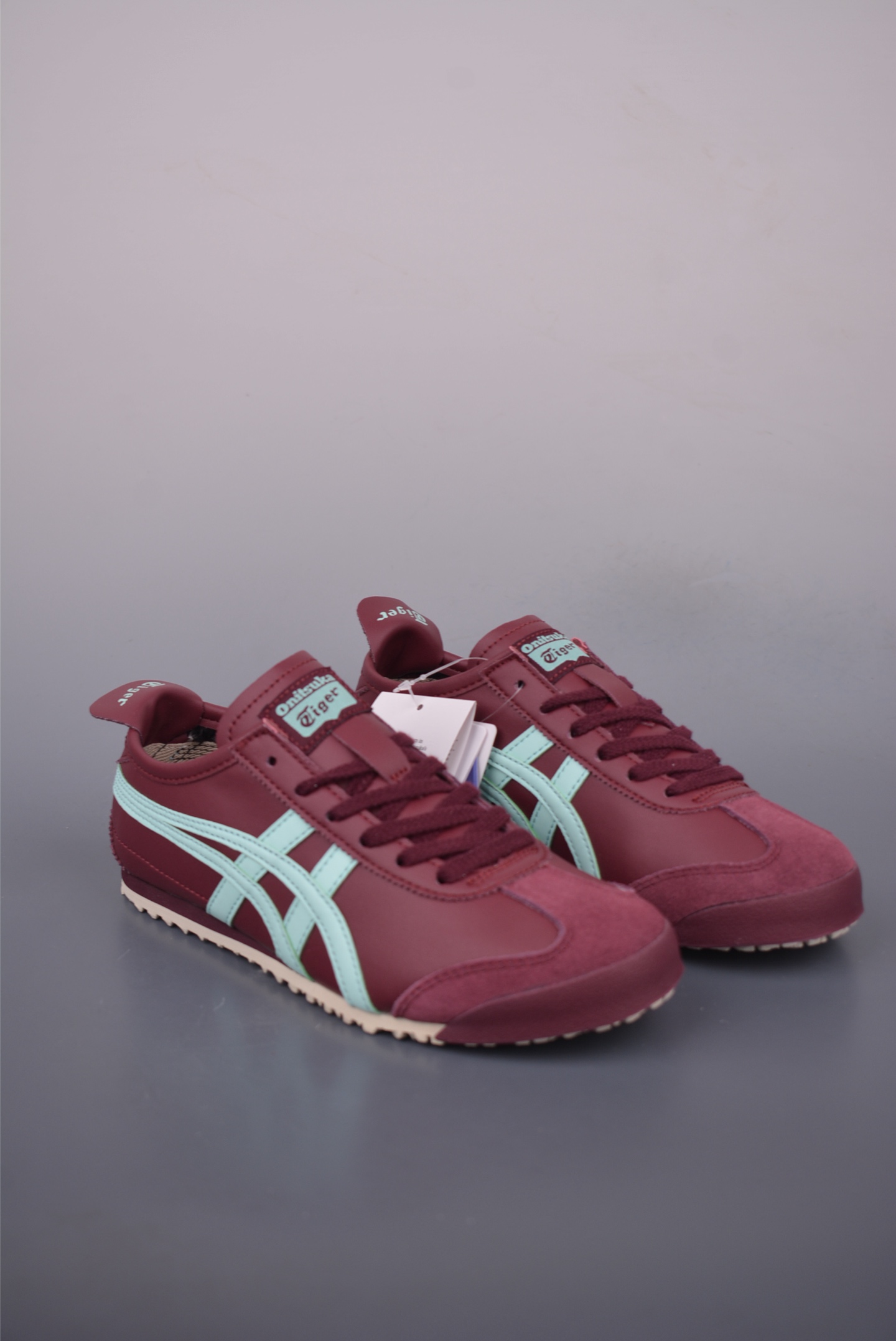Onitsuka Tiger MEXICO 66 Burgundy/Mint Sneakers - Style & Comfort, Sizes 36-45 2 i1751231025929 1878 0 0