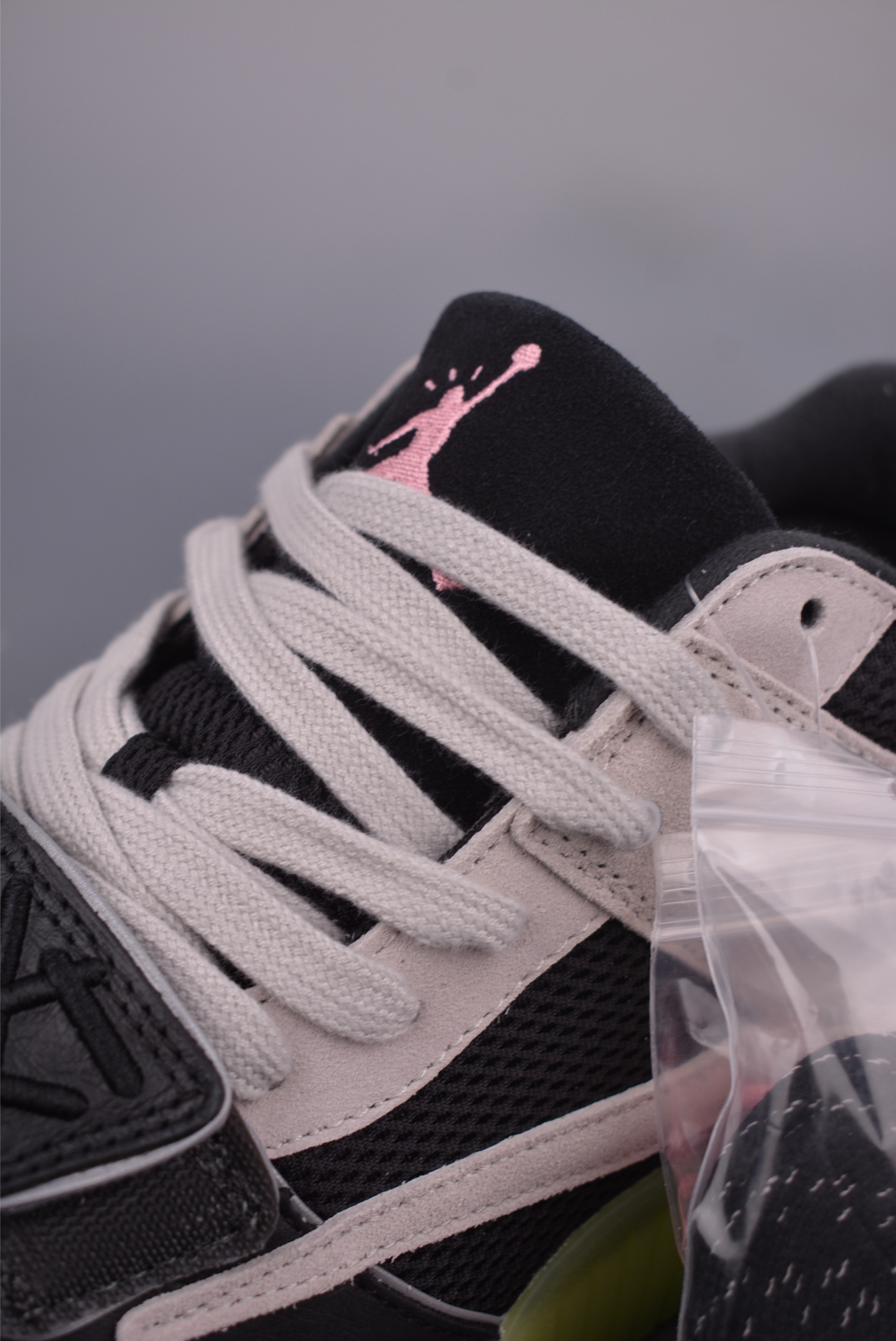 260 Travis Scott x Chase B x Jordan Jumpman Jack AJ4低帮 复刻麂皮黑灰绿 夜光底 IH7971-001