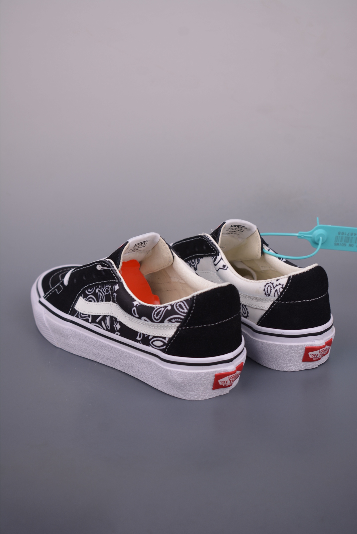 Vans SK8-Low Black White Paisley Canvas Sneakers Low Top Skate Shoes 3 i1751317318522 8256 0 1
