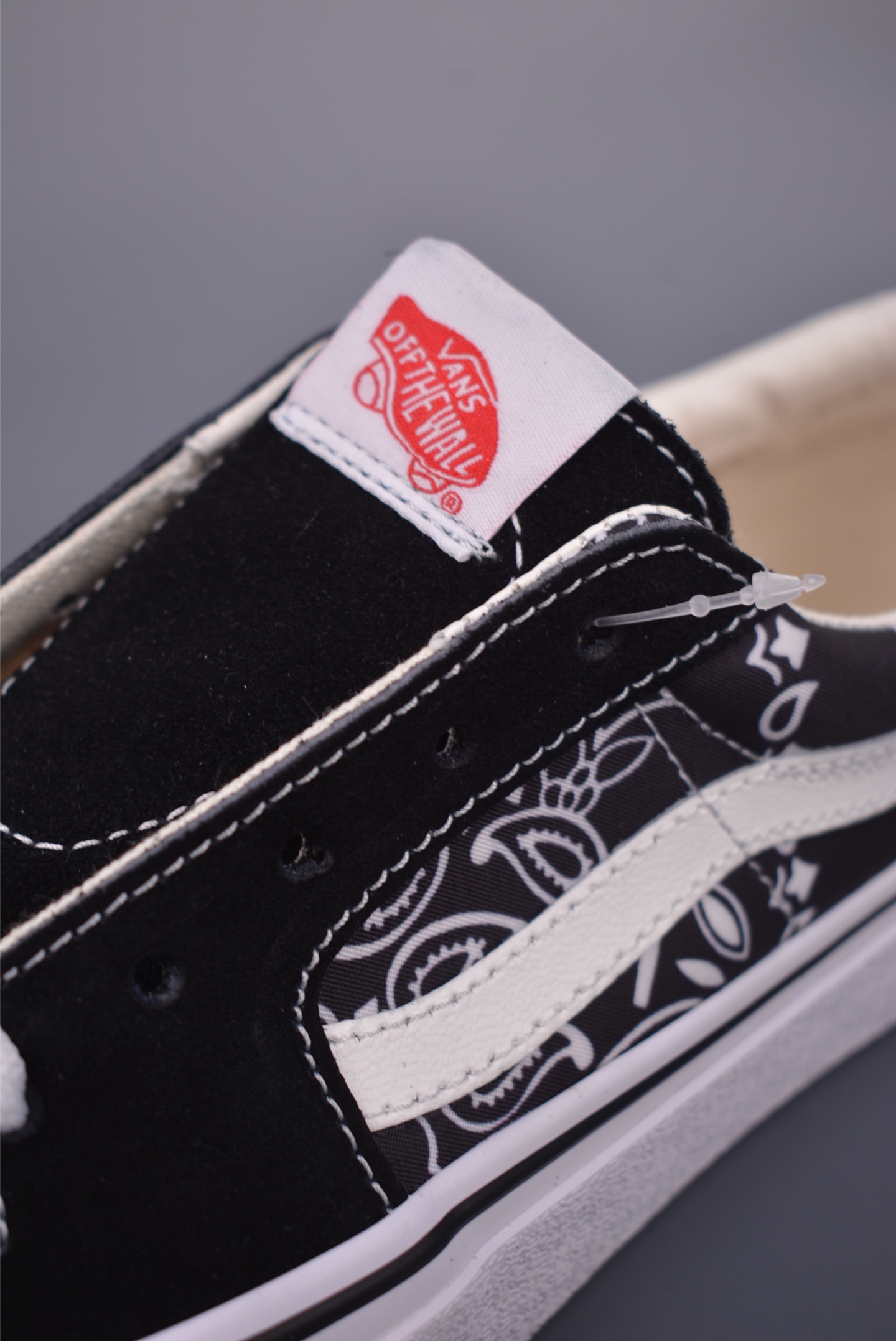 Vans SK8-Low Black White Paisley Canvas Sneakers Low Top Skate Shoes 8 i1751317318559 2785 0 6