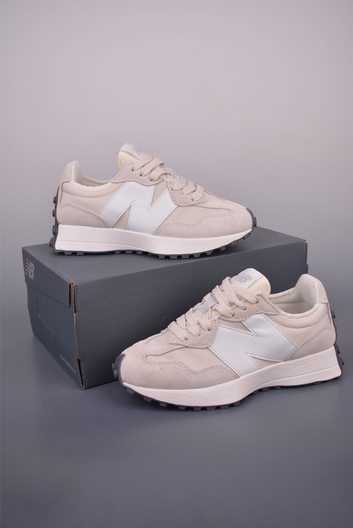 New Balance 327 Retro Casual Running Shoes - Beige/White - MS327EE 6 i1751317352653 1791 0 4
