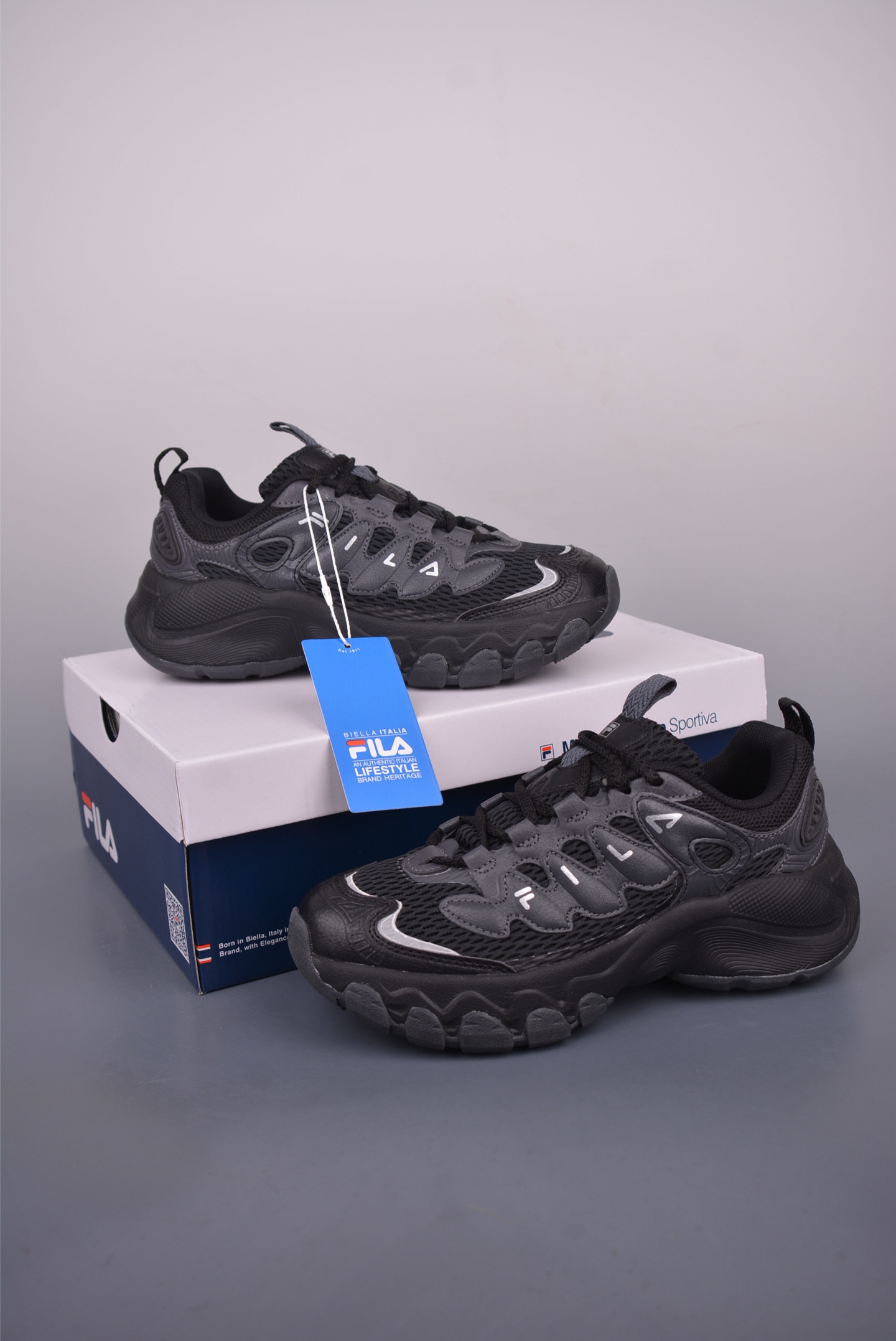 Fila Fusion Men's Black Fashion Trend Sneakers, Stylish and Comfortable 5 i1751317419652 1915 0 4