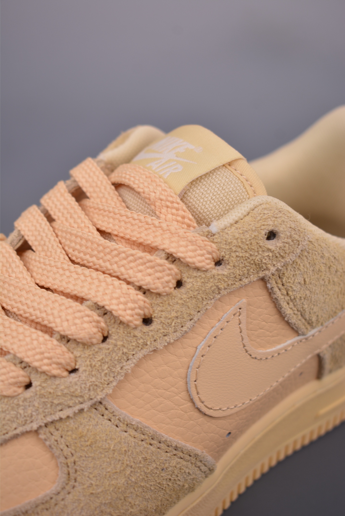 Nike Air Force 1 Low Beige Suede Honeycomb Cushioning Authentic Design 7 i1751317538990 4988 0 6