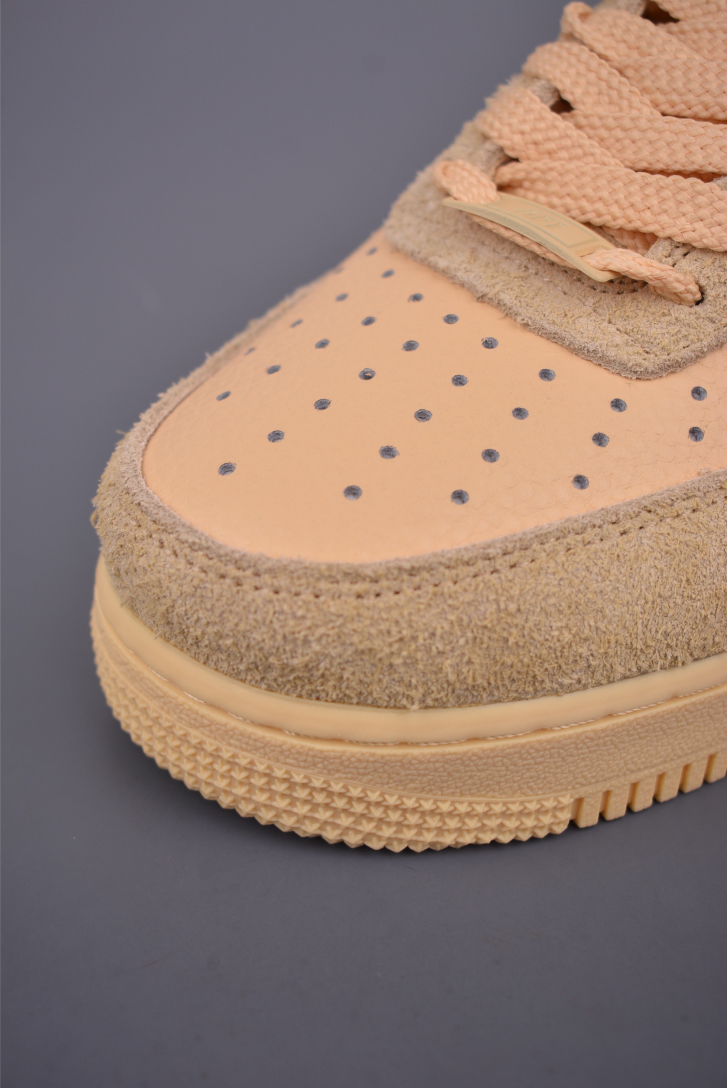 Nike Air Force 1 Low Beige Suede Honeycomb Cushioning Authentic Design 6 i1751317540808 7916 0 5