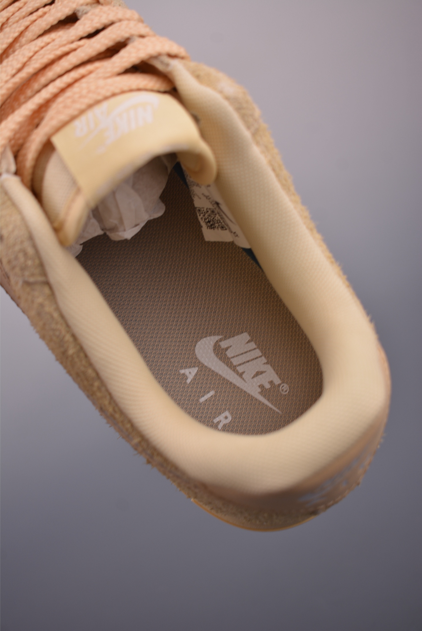 Nike Air Force 1 Low Beige Suede Honeycomb Cushioning Authentic Design 9 i1751317540857 2094 0 8