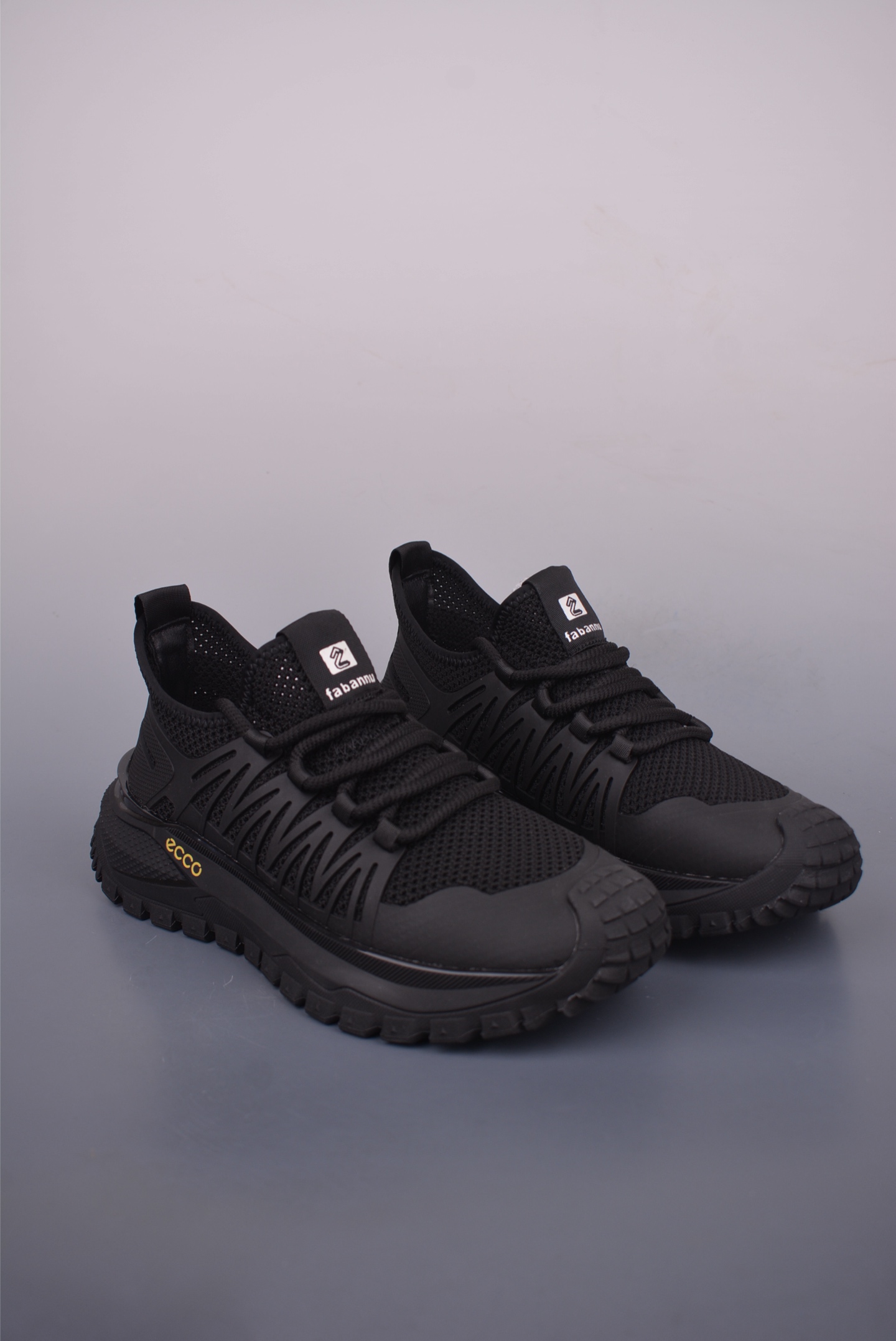 Ecco Men's Lightweight Breathable Sneakers - Black Running Shoes Size 39-44 2 i1751321342301 2652 0 0