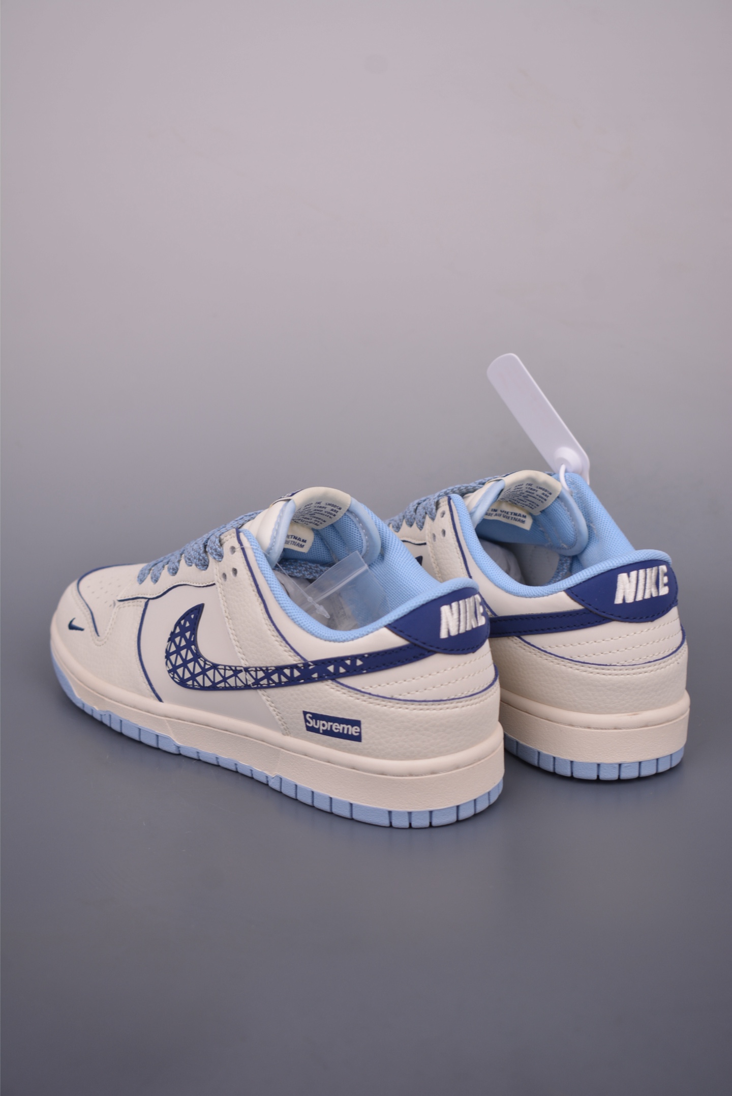 Nike SB Dunk Low Supreme Collab Cream and Navy Blue Men's Sneakers 3 i1751398087976 4886 0 1